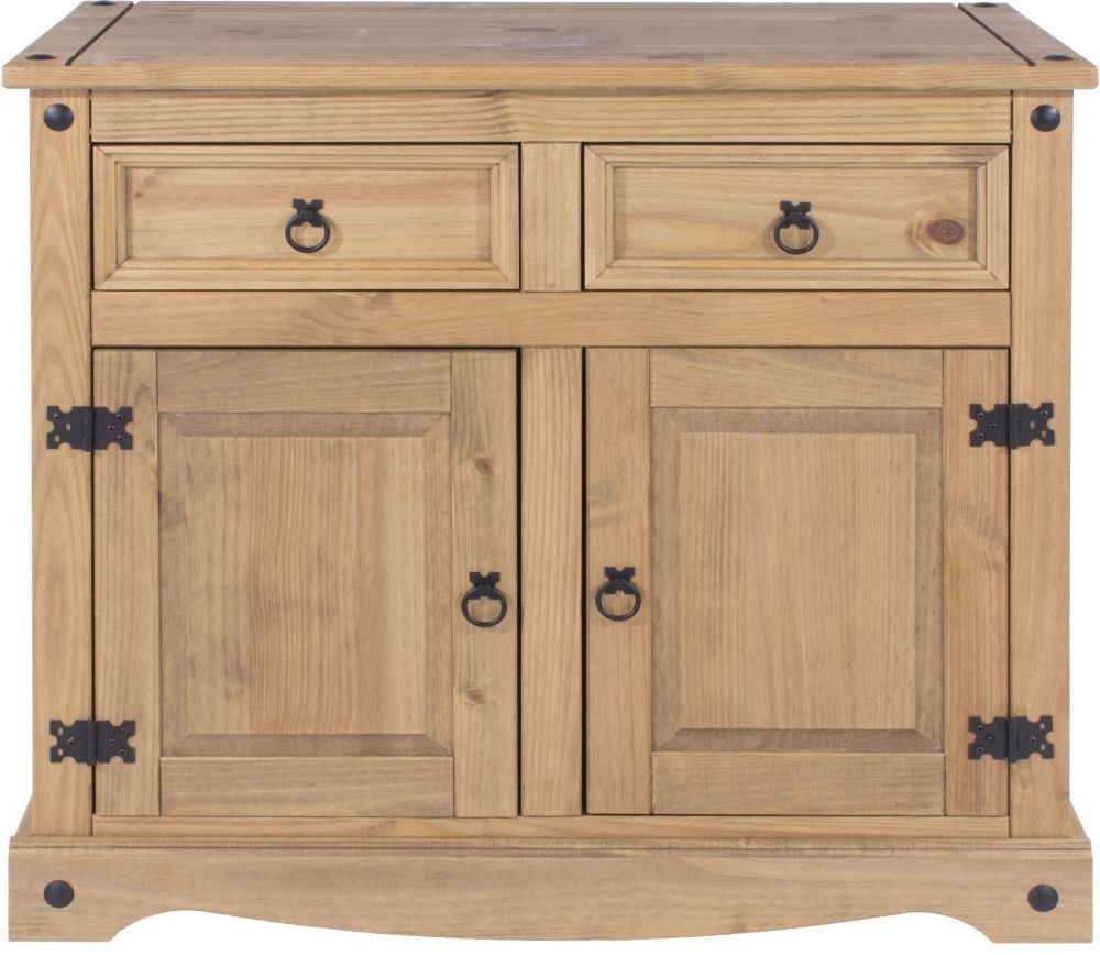 Corona Small Sideboard - 2 Door - 91cm - Pine Mexican