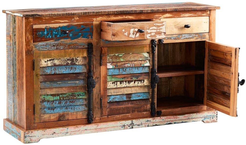 Diu Sideboard - 3 Door - Medium - 140cm - Reclaimed Wood