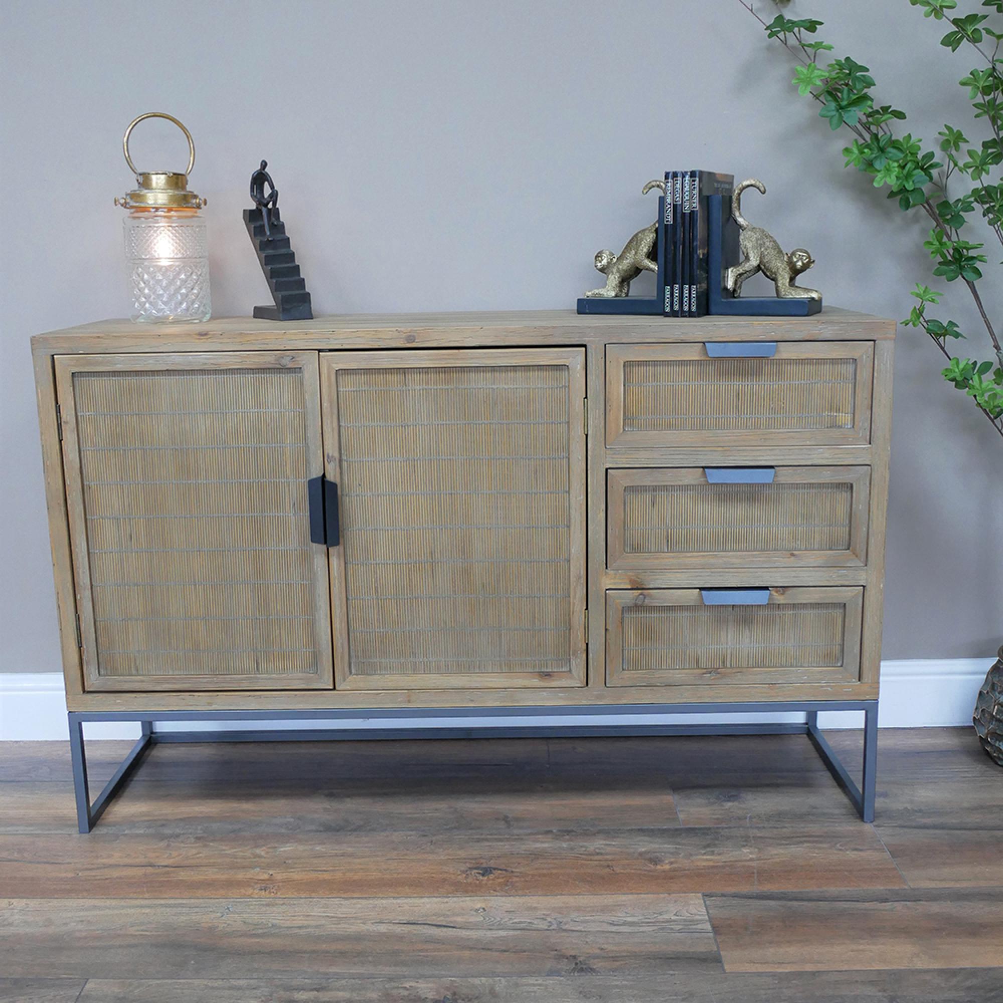Sideboard - Distressed Rustic - 2 Door - Medium - 120cm
