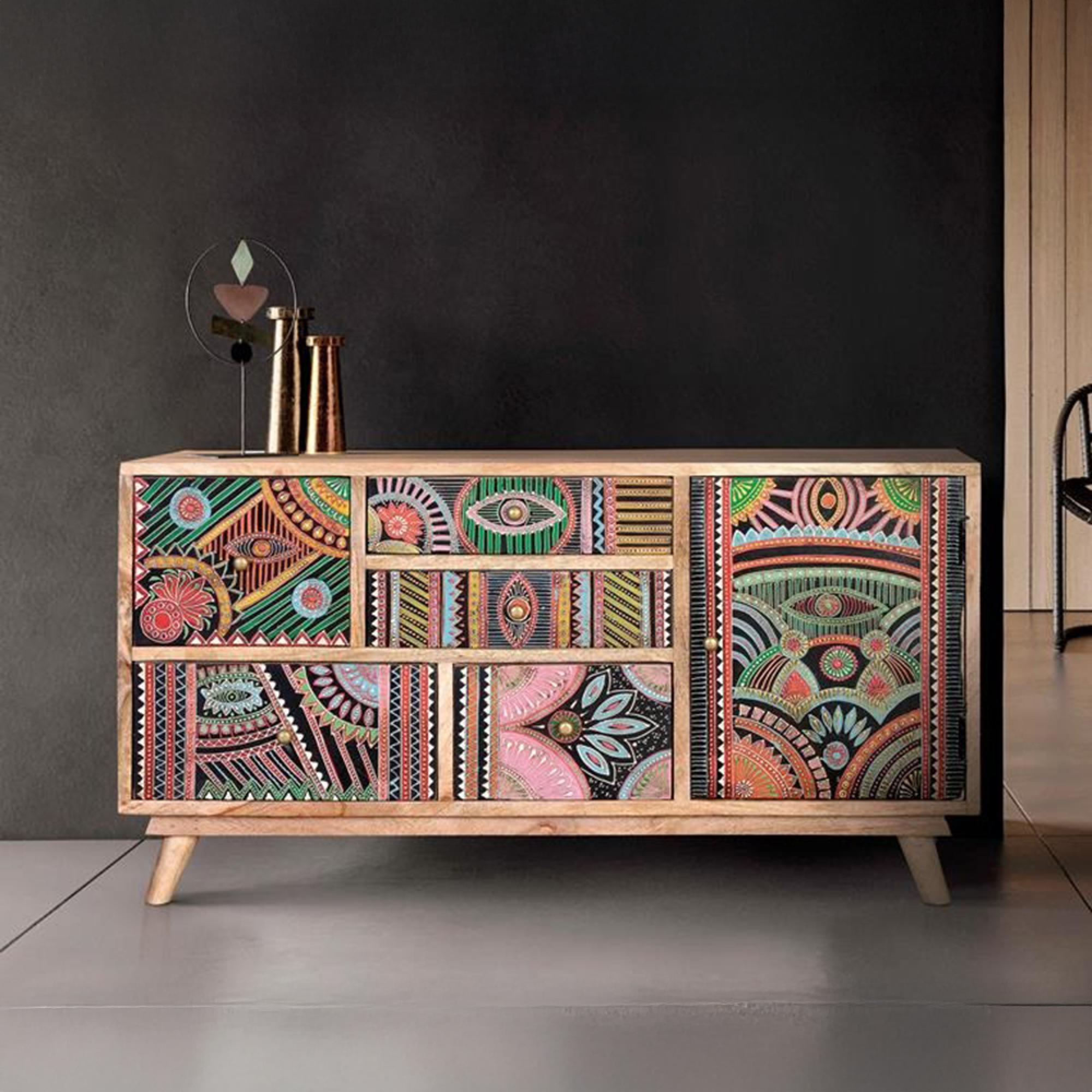 Emelia Sideboard - Mango Wood - Painted - Medium - 100cm