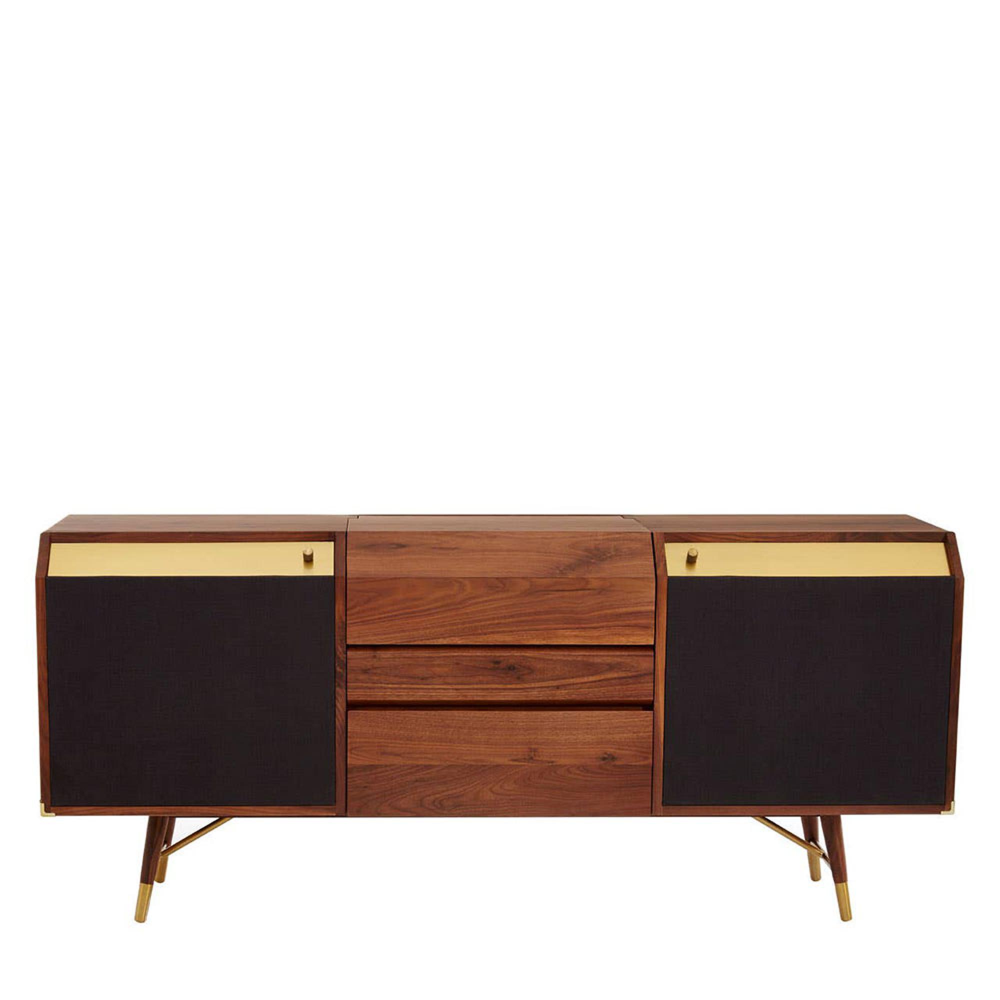 Kenso Sideboard - 2 Door - Extra Large - Walnut Wood - 180cm