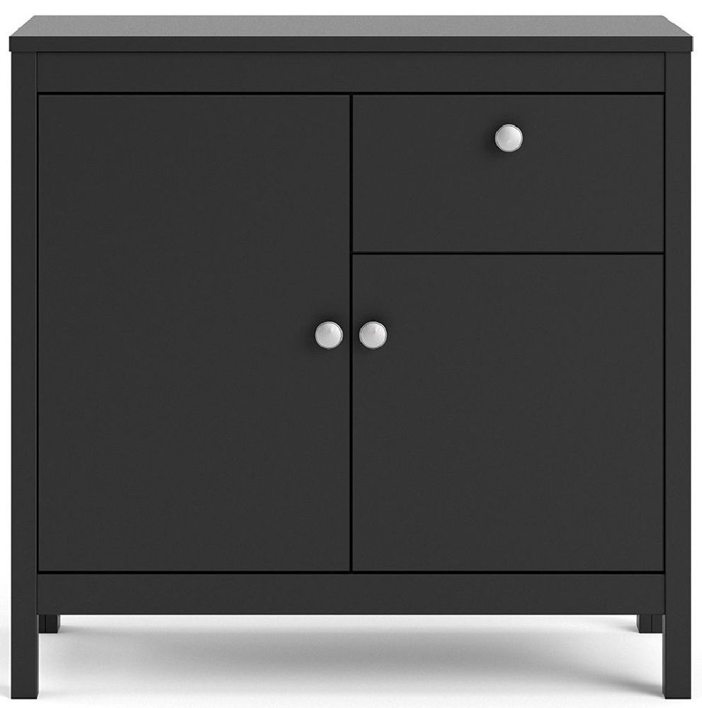 Madrid Sideboard - 2 Door - 1 Drawer - Small - Black