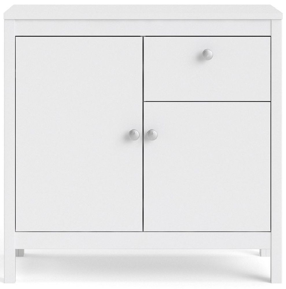 Madrid Sideboard - 2 Door - 1 Drawer - Small - White