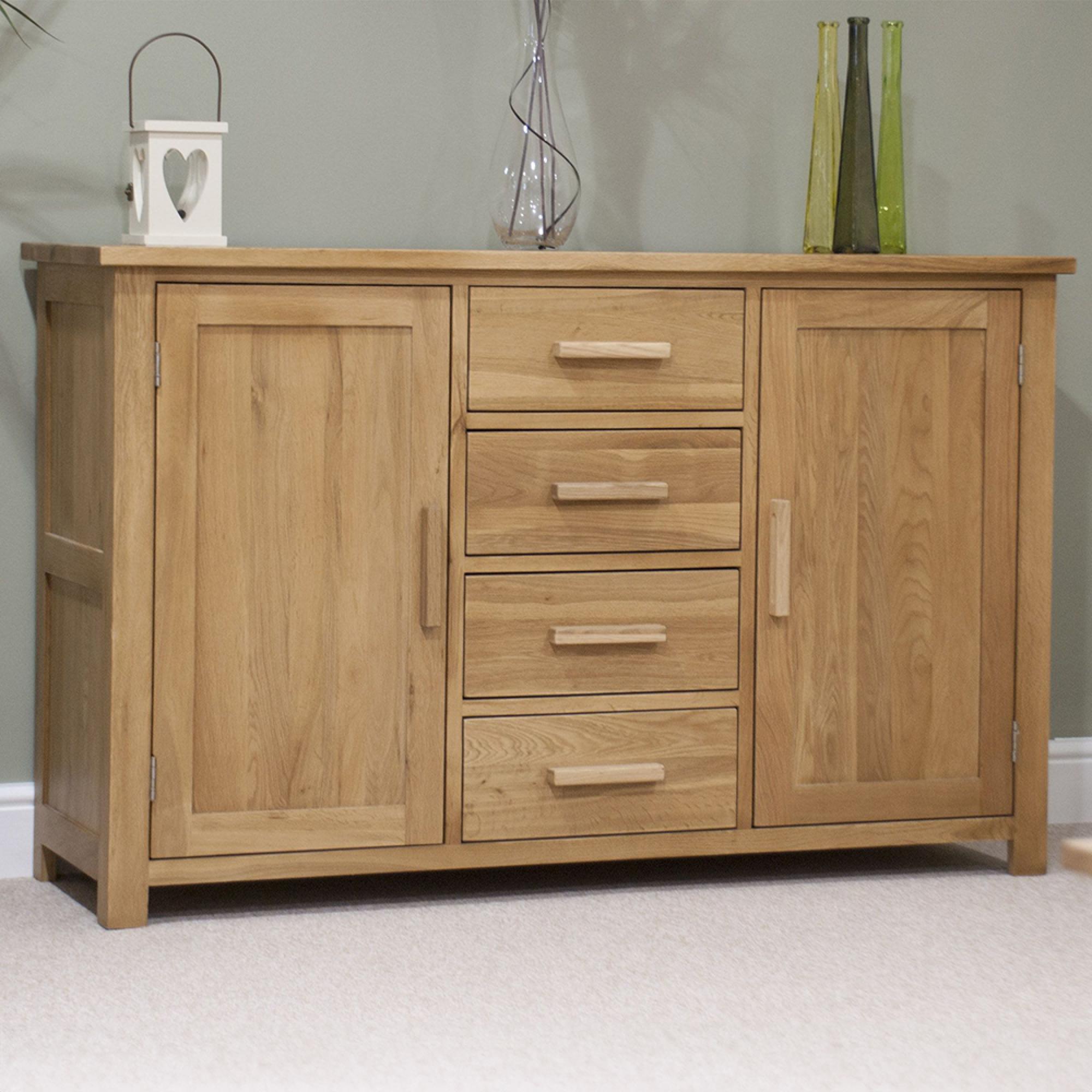 Opus Sideboard - 2 Door - Medium - 130.5cm - Oak