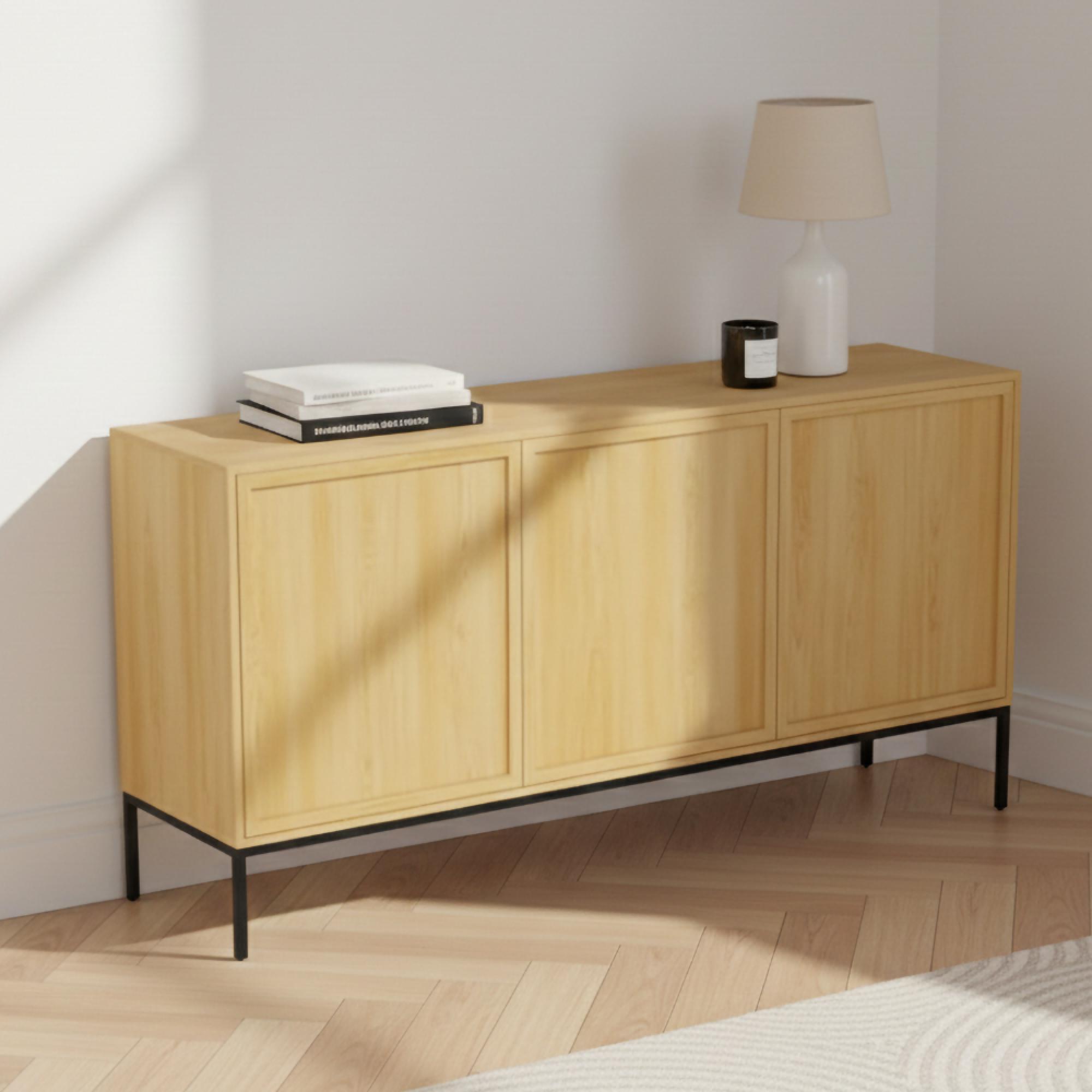 Palmdale Sideboard - 3 Door - Medium - 158cm - Oak