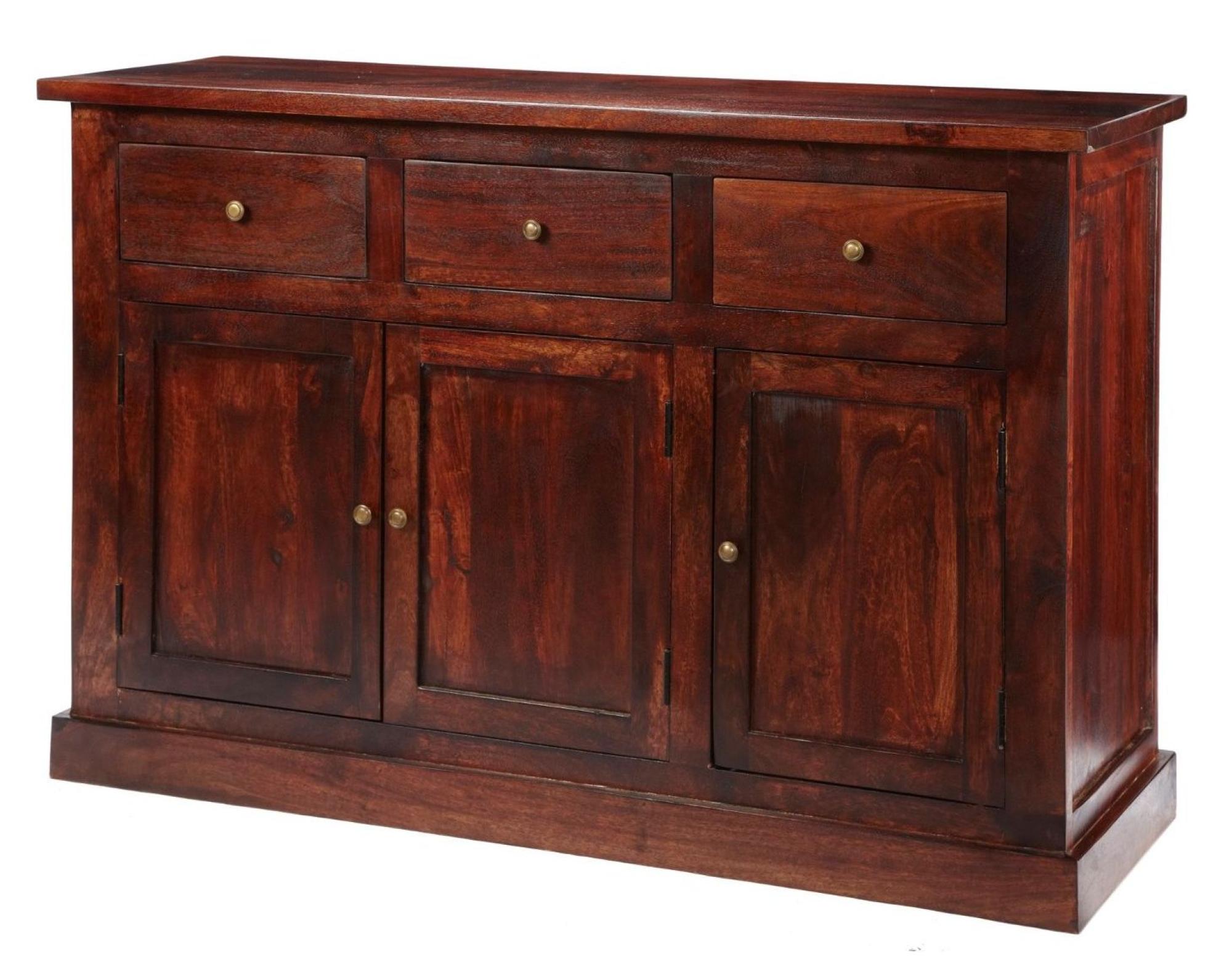 Phulera Sideboard - 3 Door - Medium - 135cm - Dark Wood