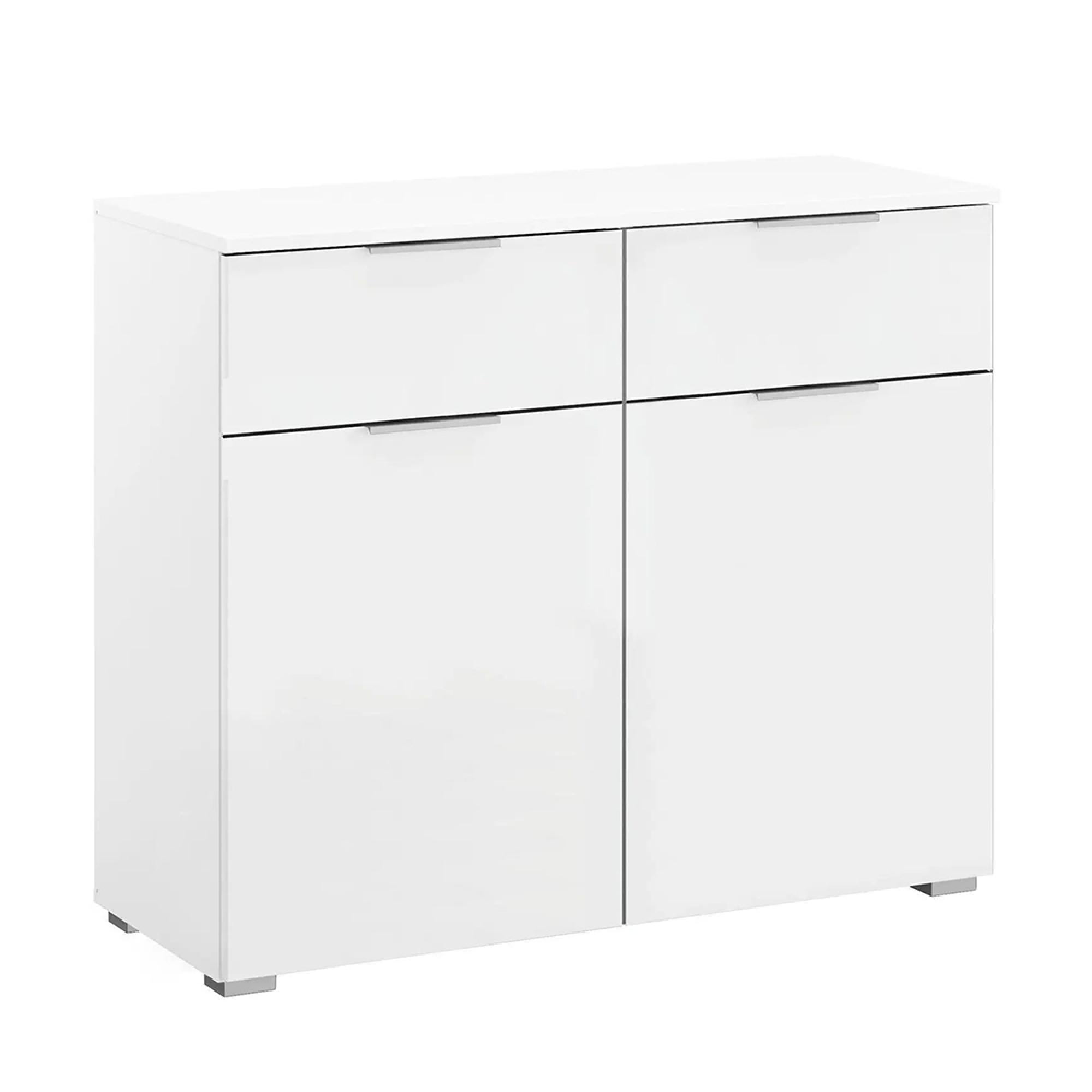 Alabama Small Sideboard - 80cm - 2 Door - Alpine White