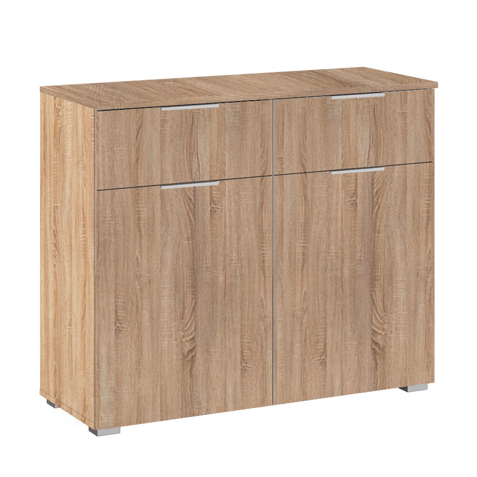Alabama Small Sideboard - 80cm - 2 Door - Sonoma Oak