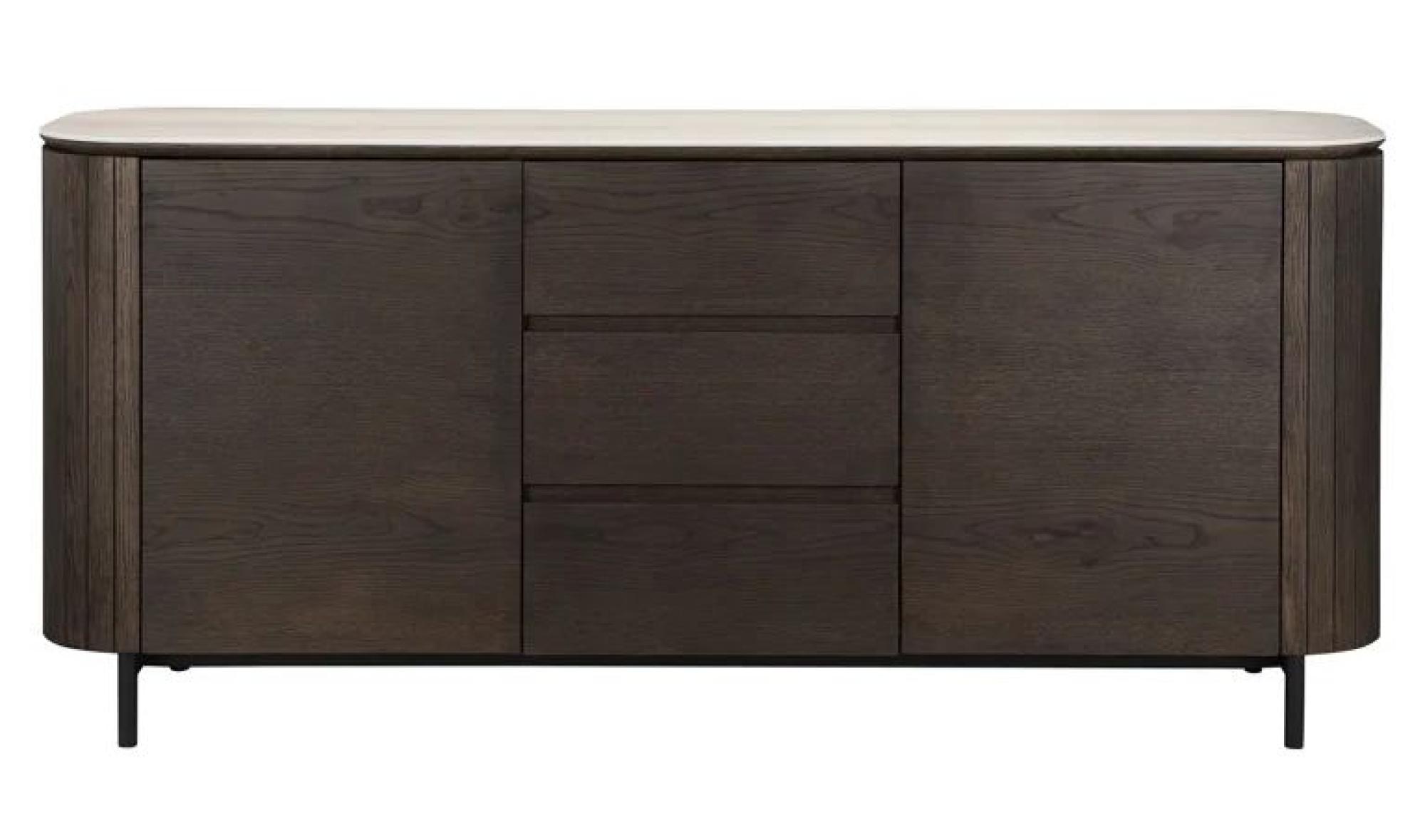 Ritz Beige Ceramic Top Extra Large 2 Door Sideboard