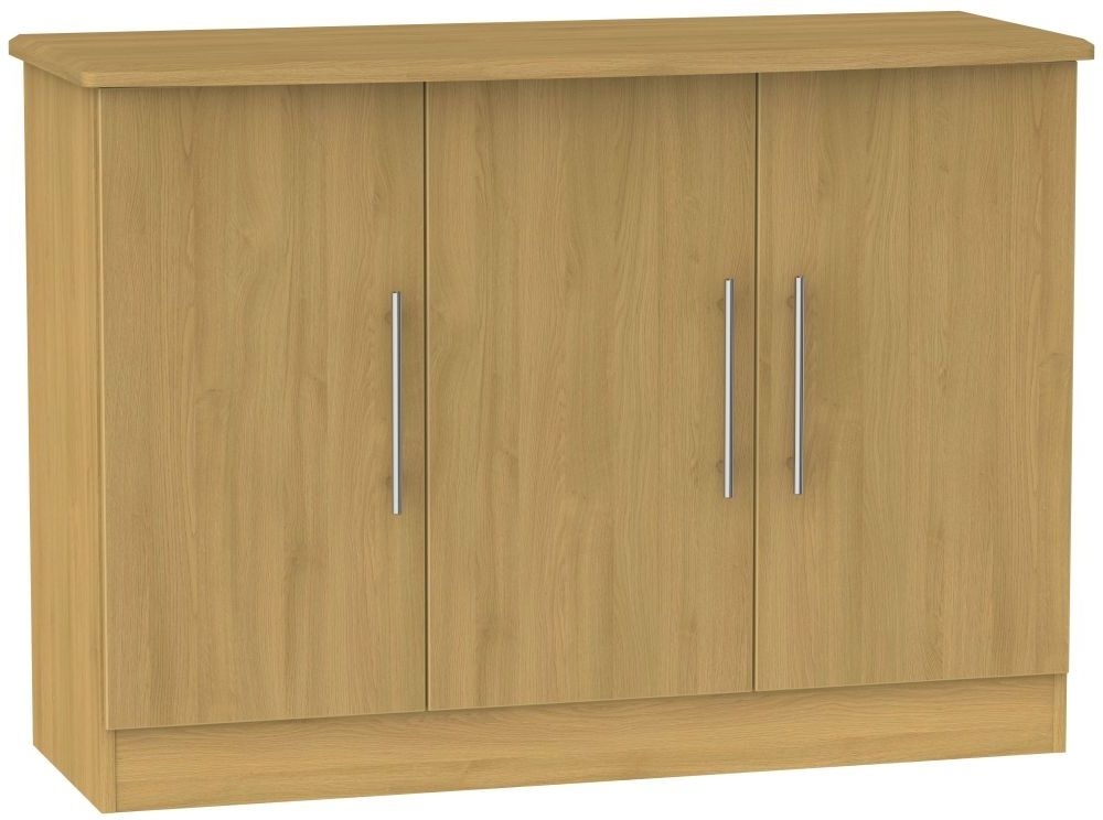 Sherwood Small Sideboard - 3 Door - Oak