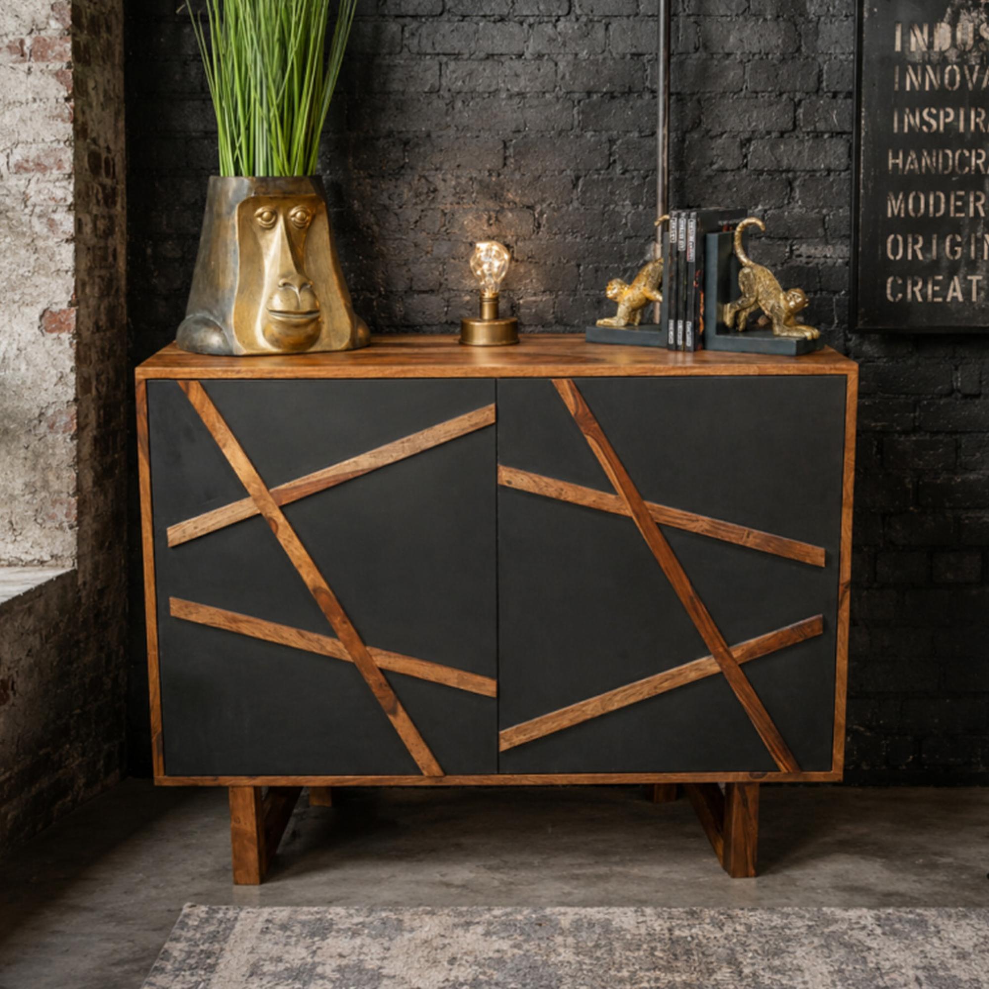 Sideboard - Sheesham Wood - 2 Door - Small - 100cm