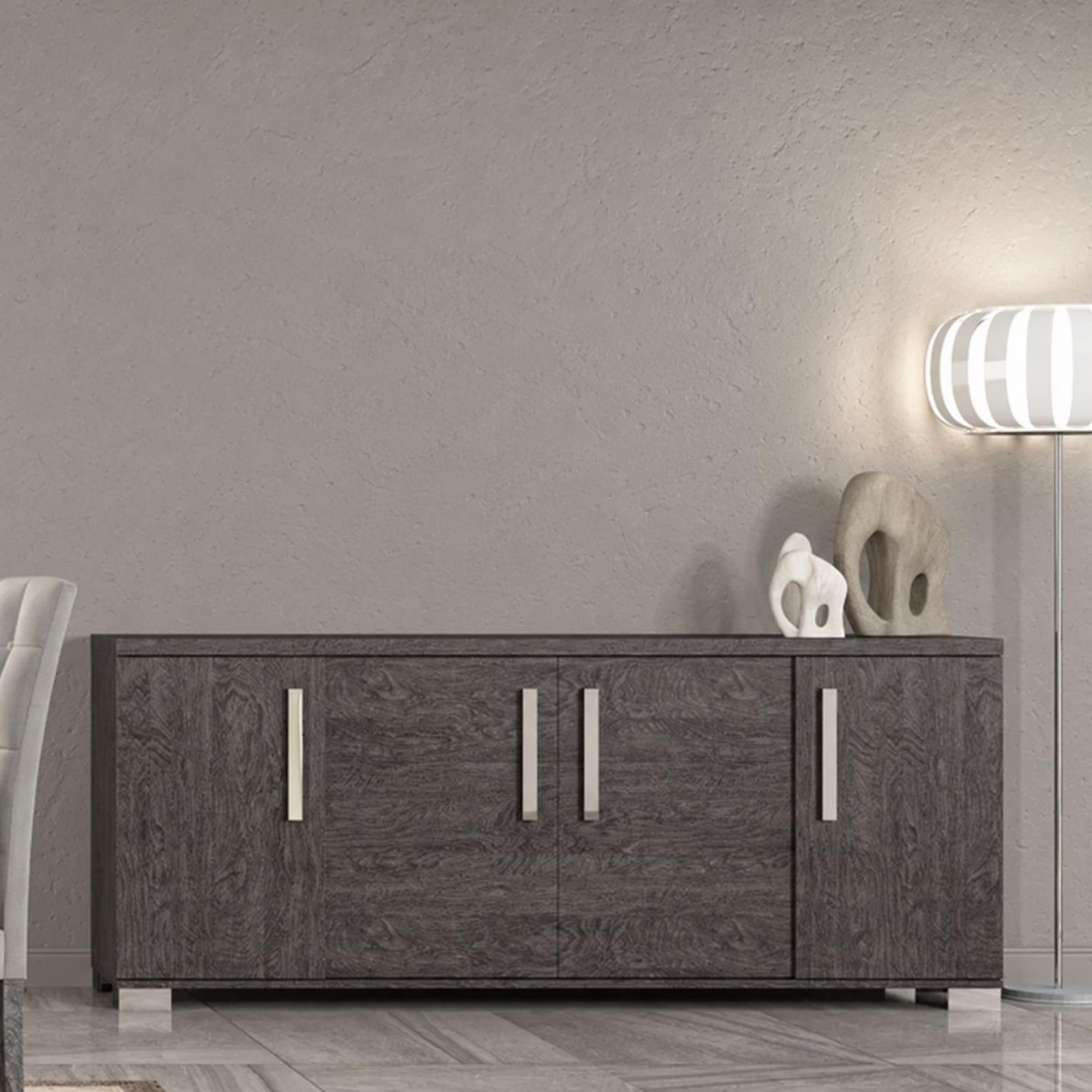 Status Sarah Day Buffet Sideboard - 202cm - 4 Door - Assembled - Grey Birch