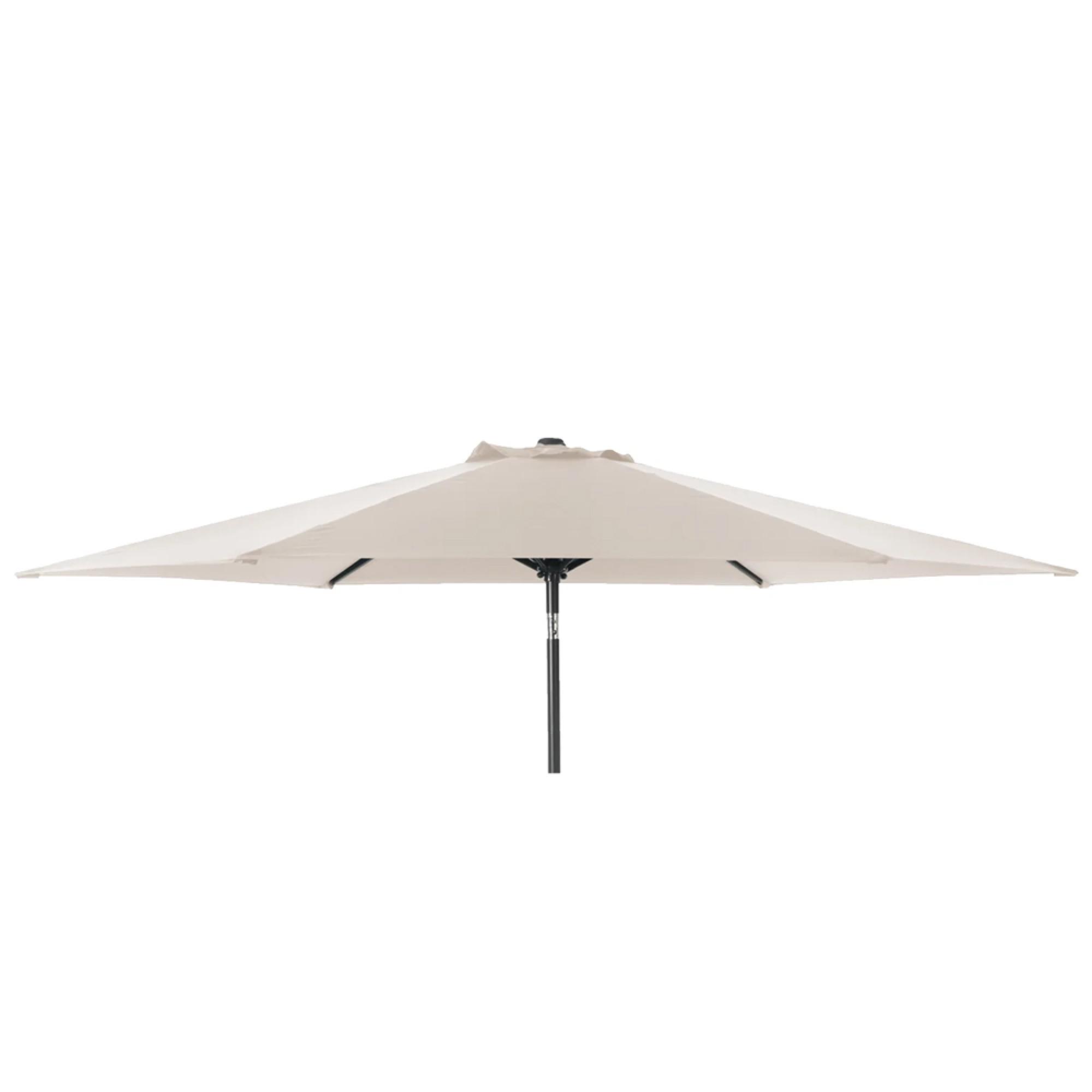 Outdoor Parasol - 300cm - Round - Aluminium Tilting - with Granite Base - Ecru