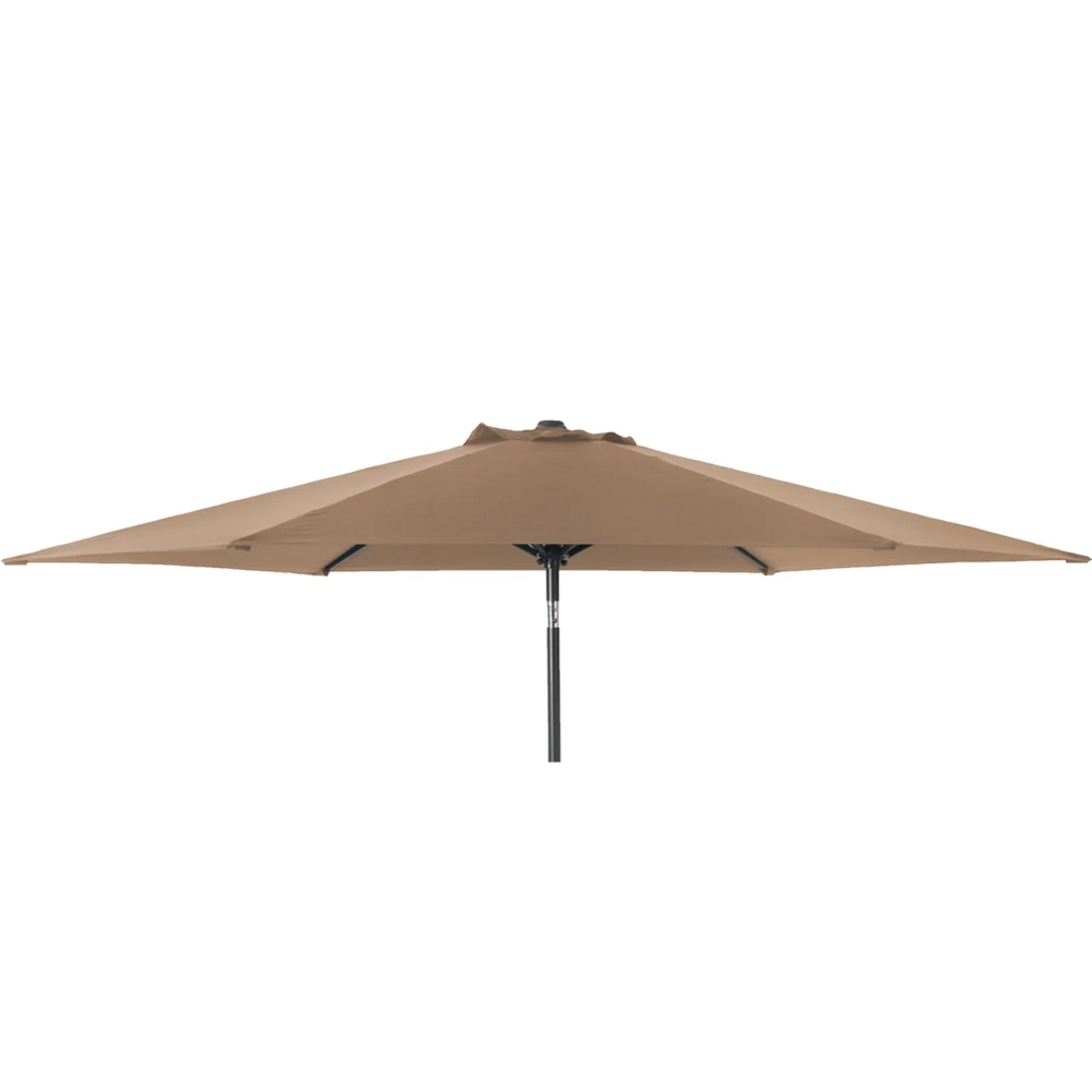 Outdoor Parasol - 300cm - Round - Aluminium Tilting - with Granite Base - Taupe