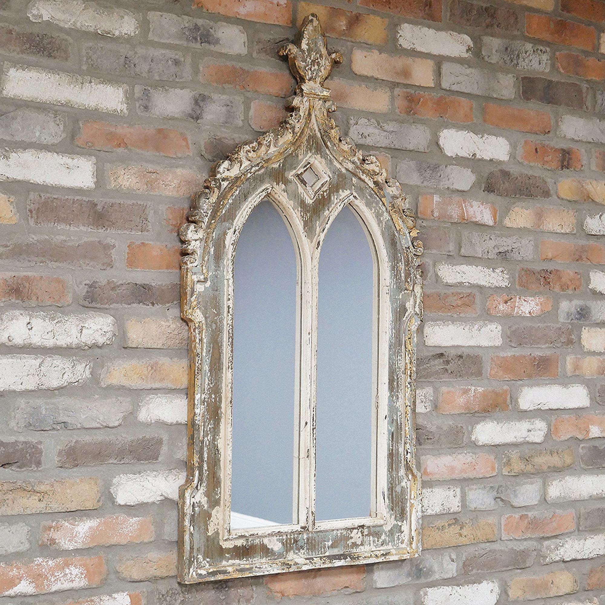 Wall Mirror Rustic Gothic Style