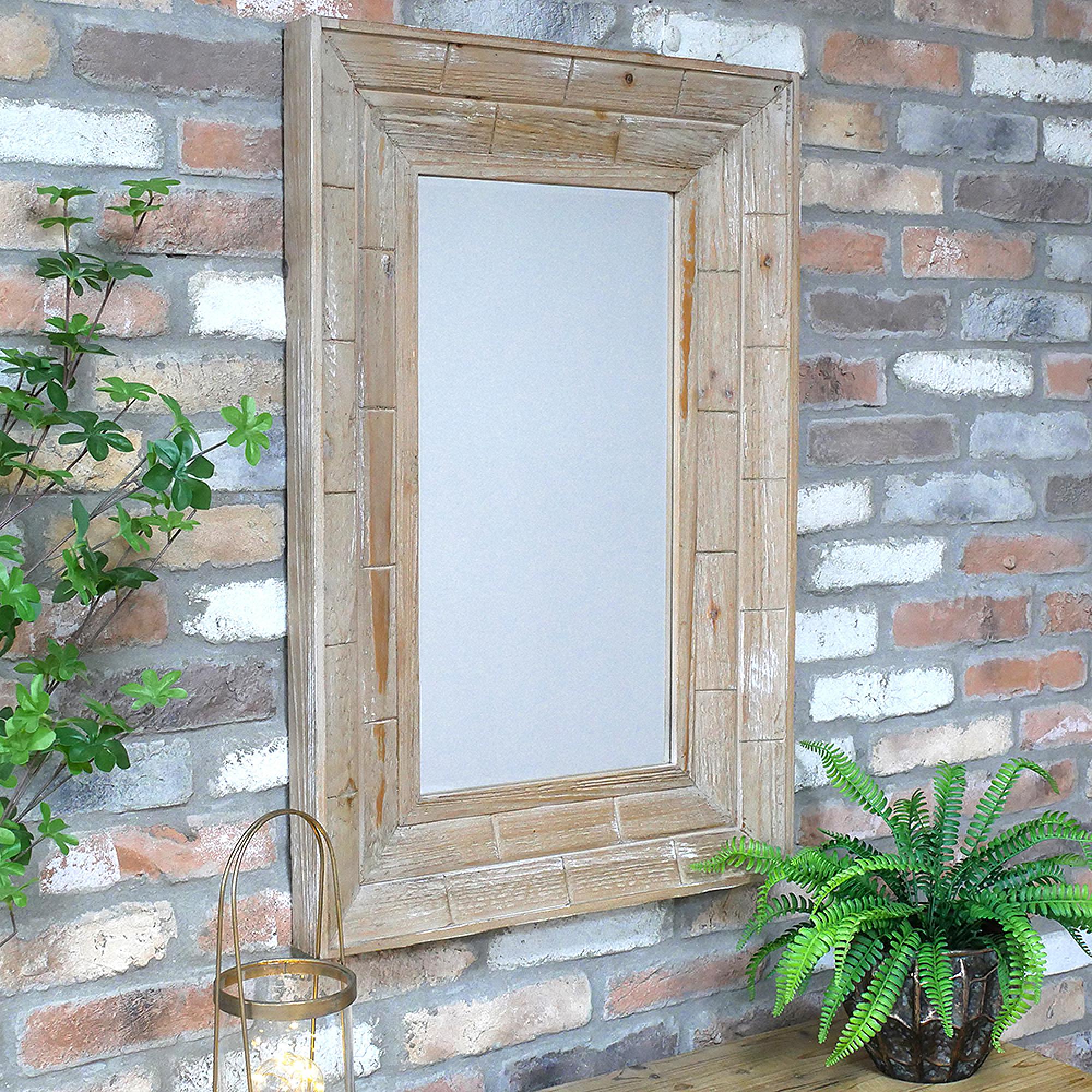 Wall Mirror - Rectangular - Wooden Frame