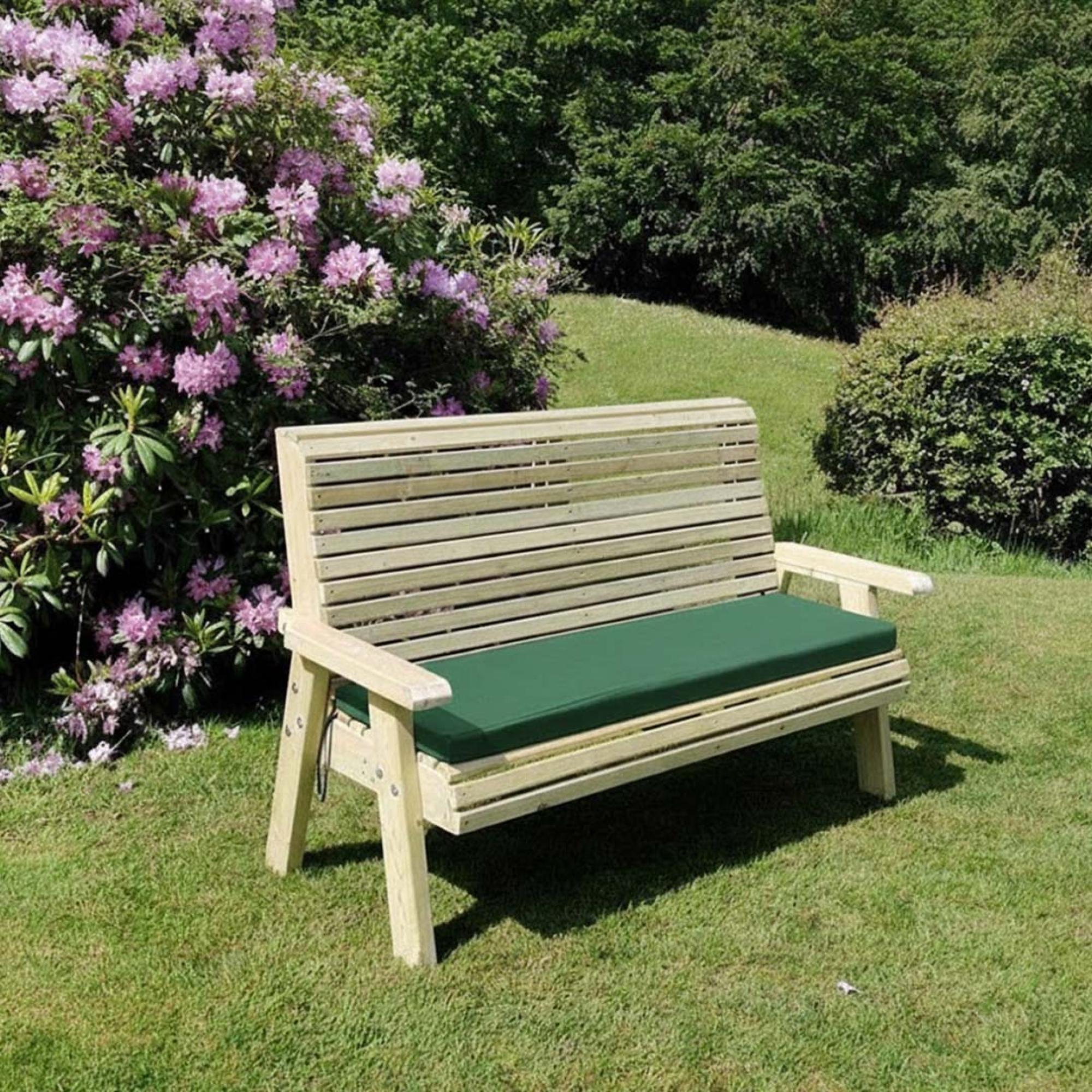 Ergonomic Garden Bench - 3 Seater - Redwood