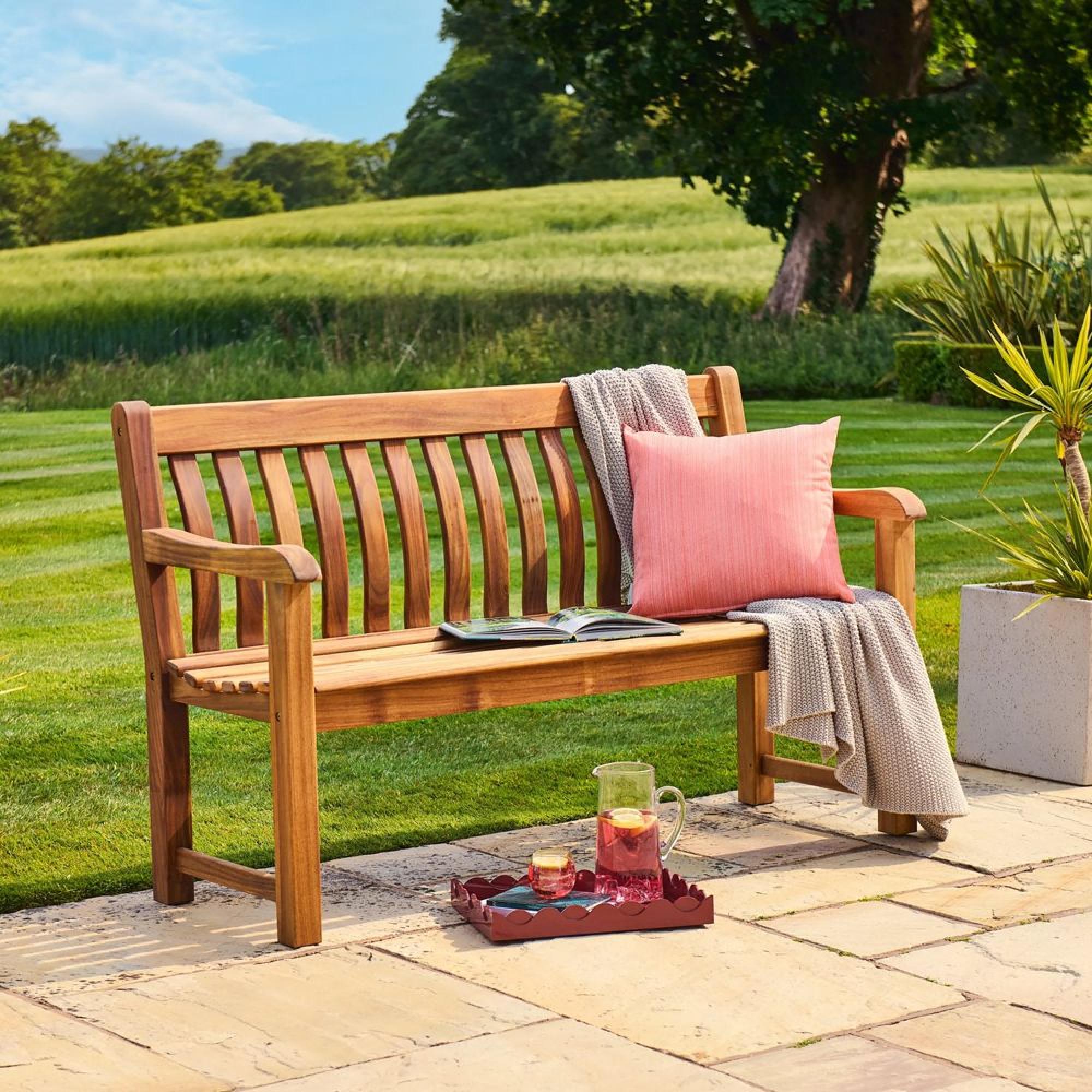 Redcliffe Garden Bench - St George - 4ft - Acacia Wood