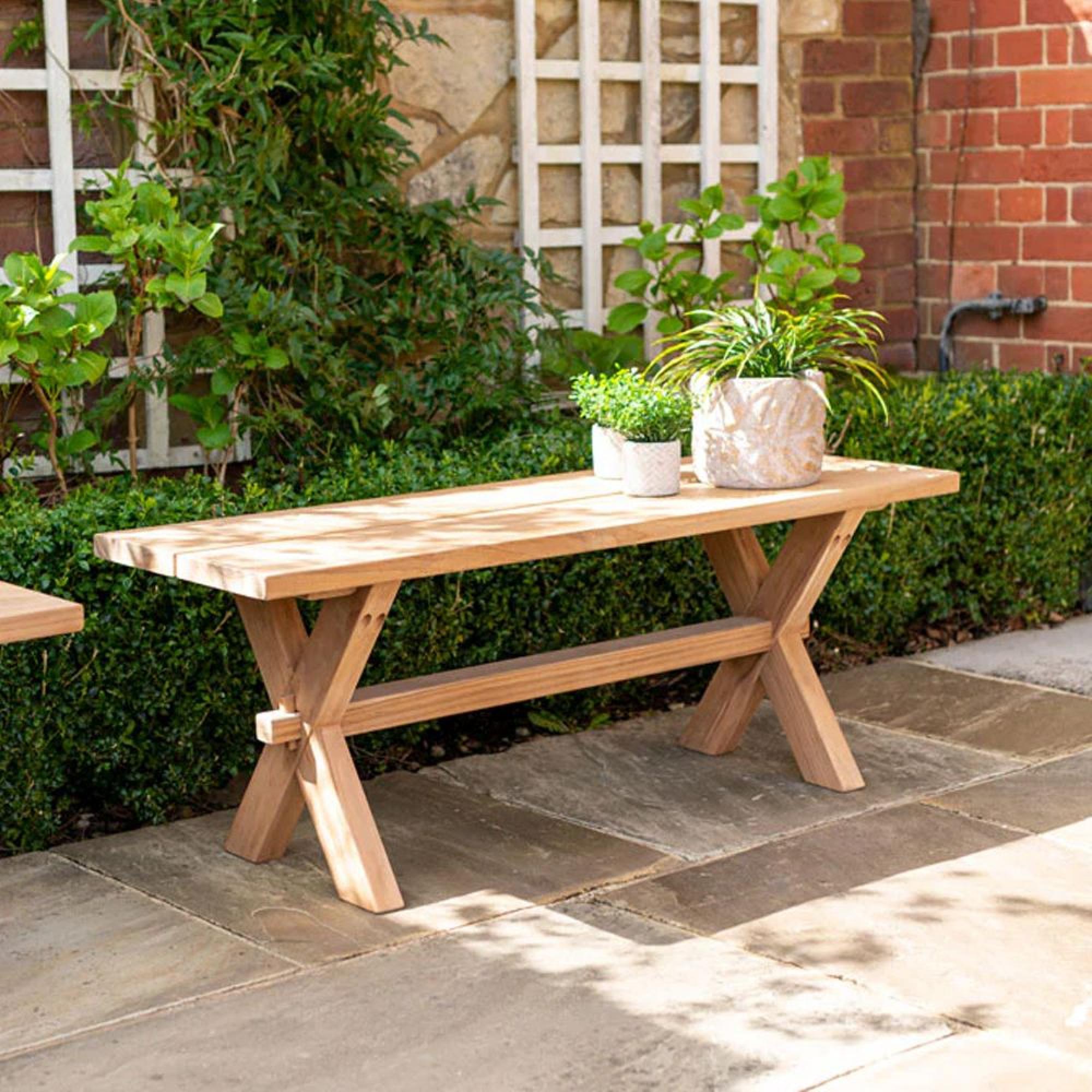 Plank Garden Bench - Teak Wood