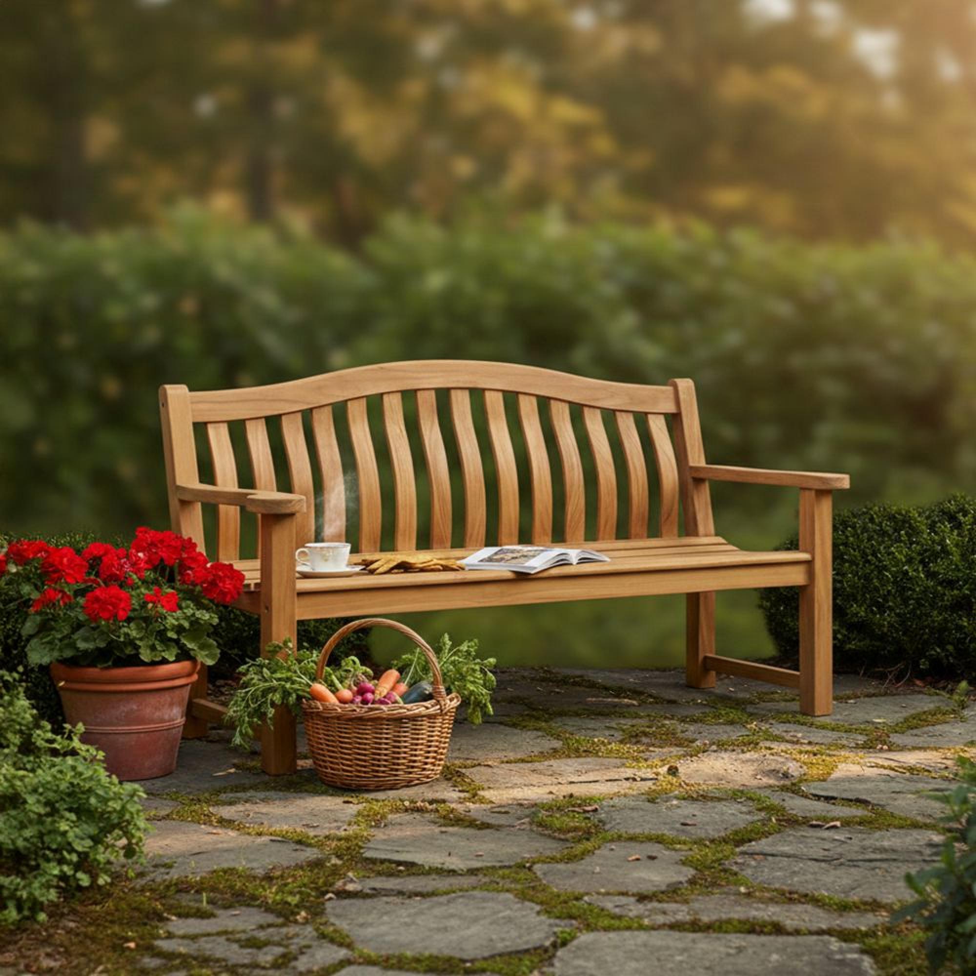Turnberry Garden Bench - 5ft - Teak Wood