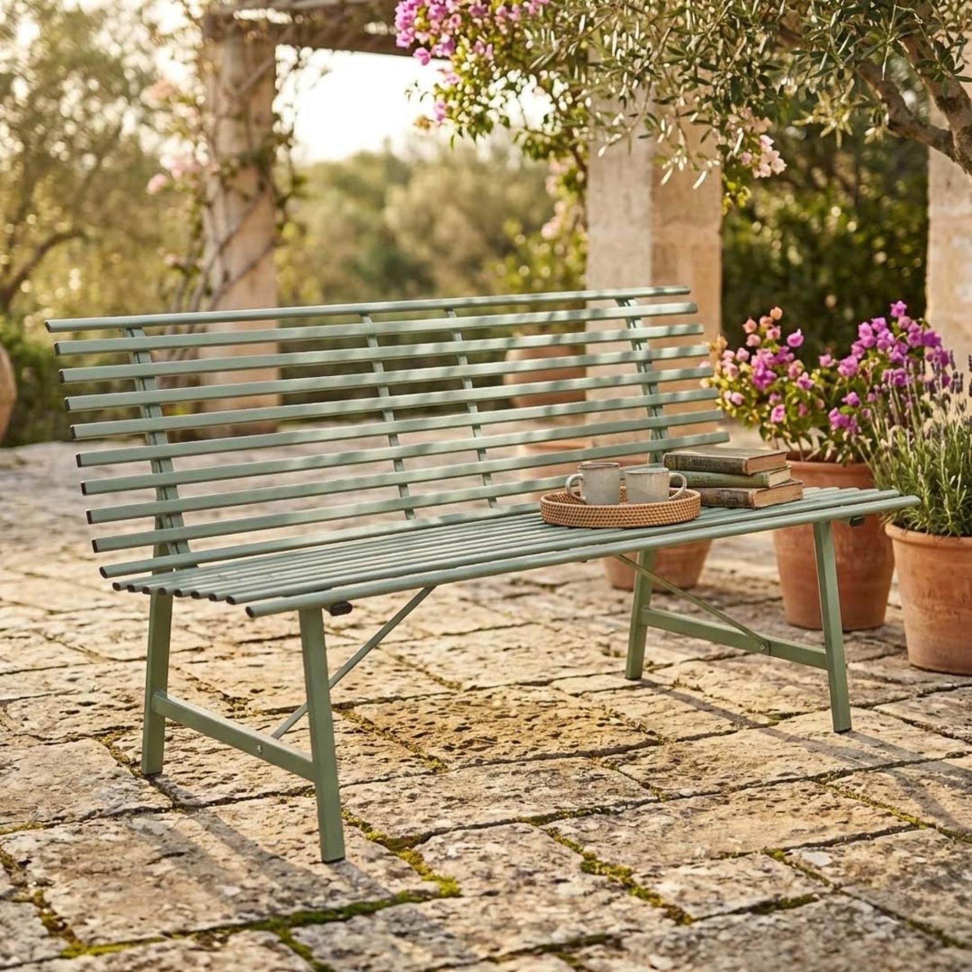 Richmond Outdoor Bench Thistle Green