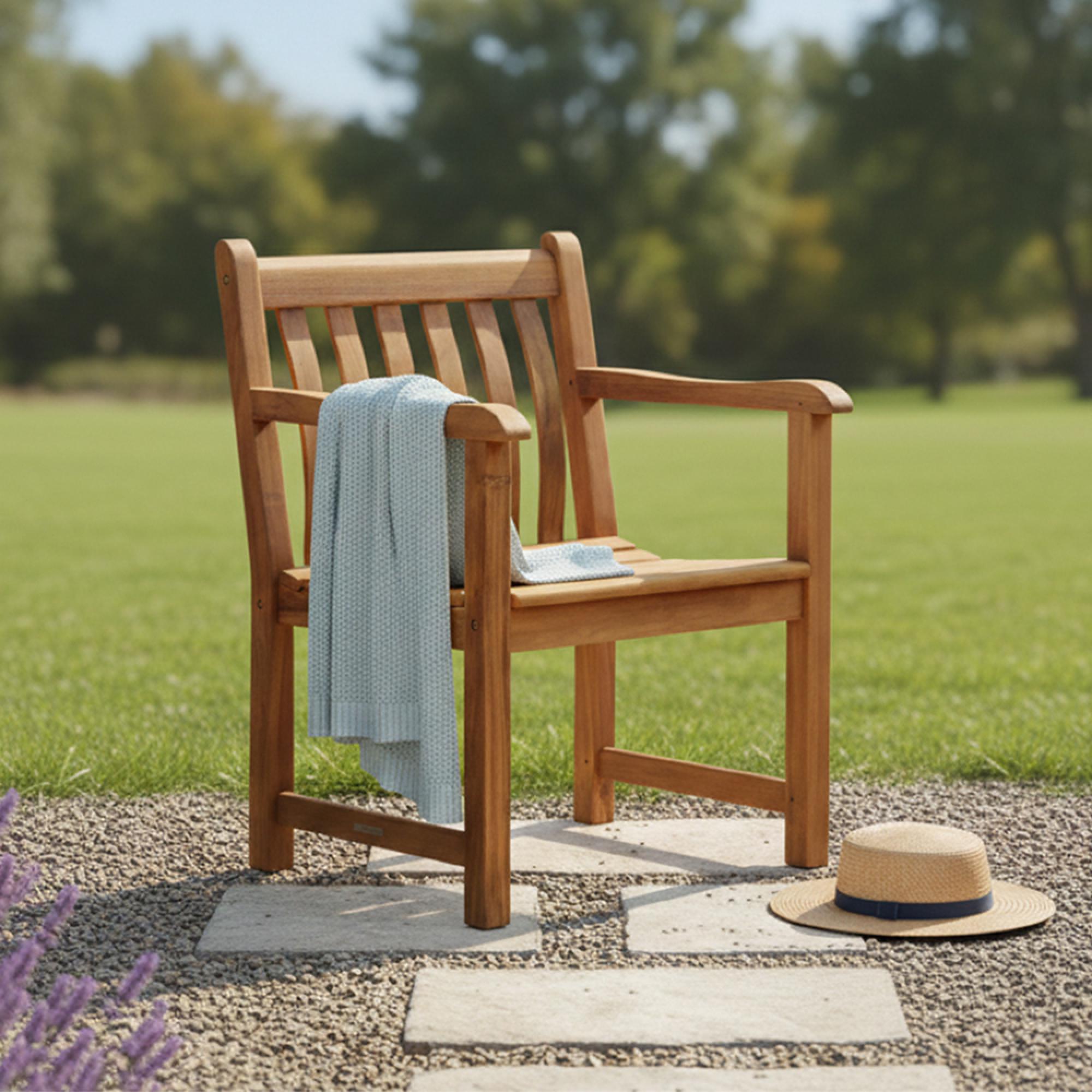 Redcliffe Garden Dining Armchair - Broadfield - Acacia Wood