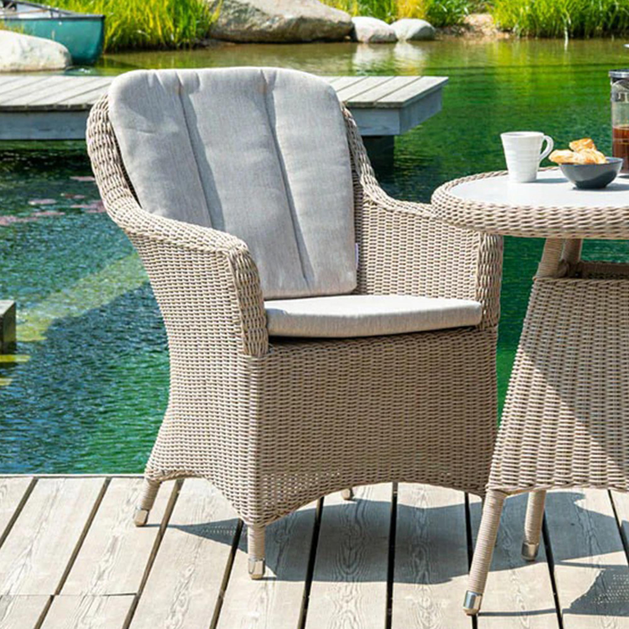 Hazelmere Dining Armchair - Garden - Natural Weave