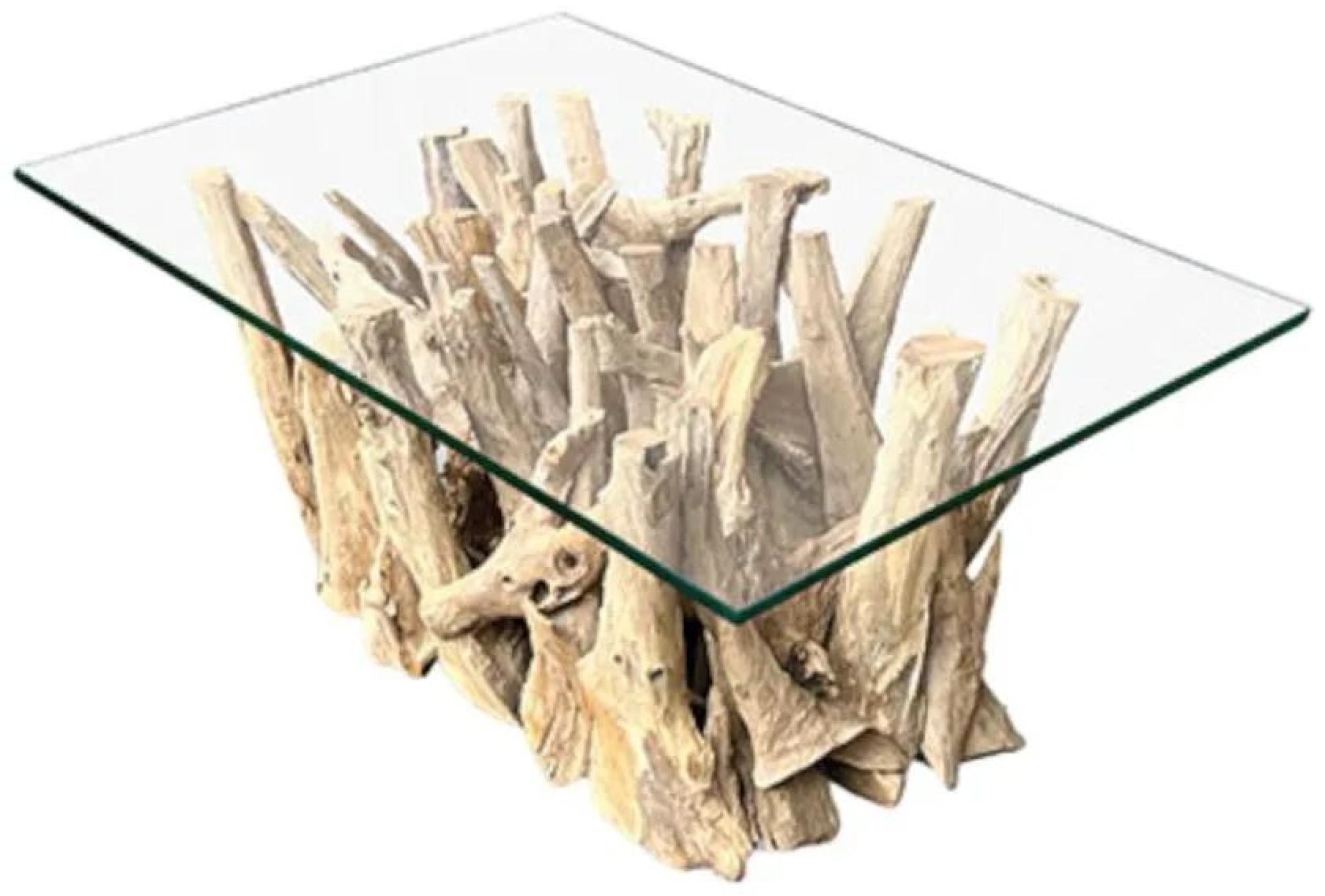 Driftwood Root & Glass Coffee Table - Small