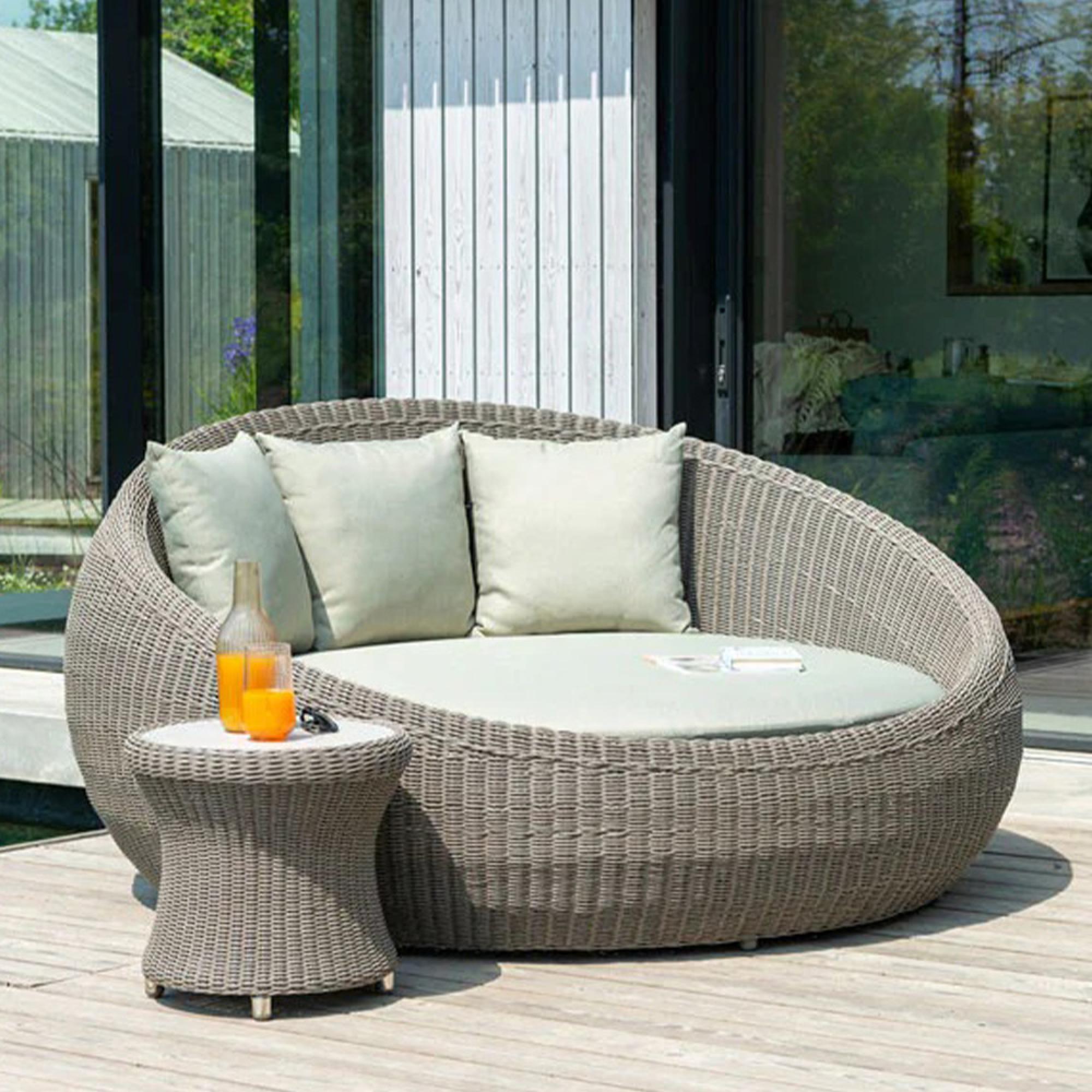 Hazelmere Day Bed - Garden - Grey Weave