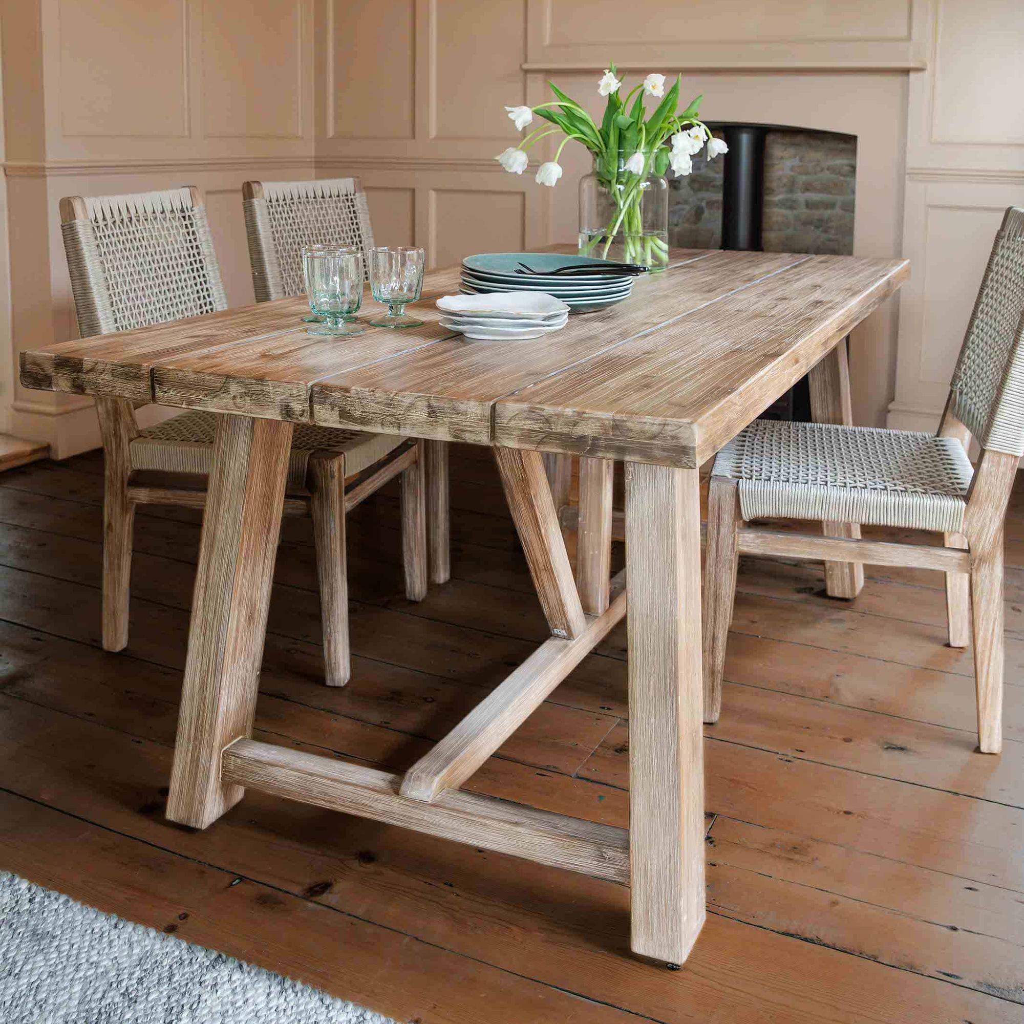 Chilford Outdoor Solid Wood Dining Table Small