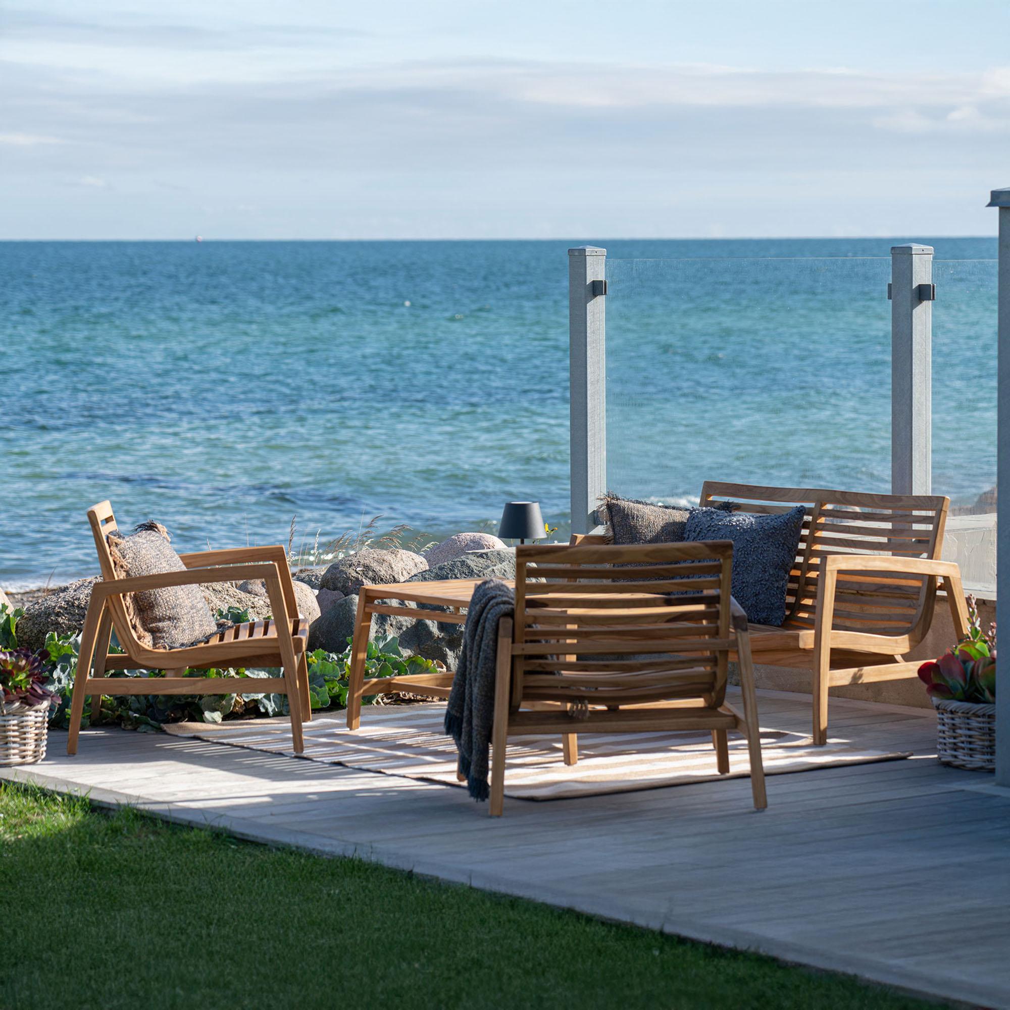 Santander Lounge Set - Natural - Teak Wood