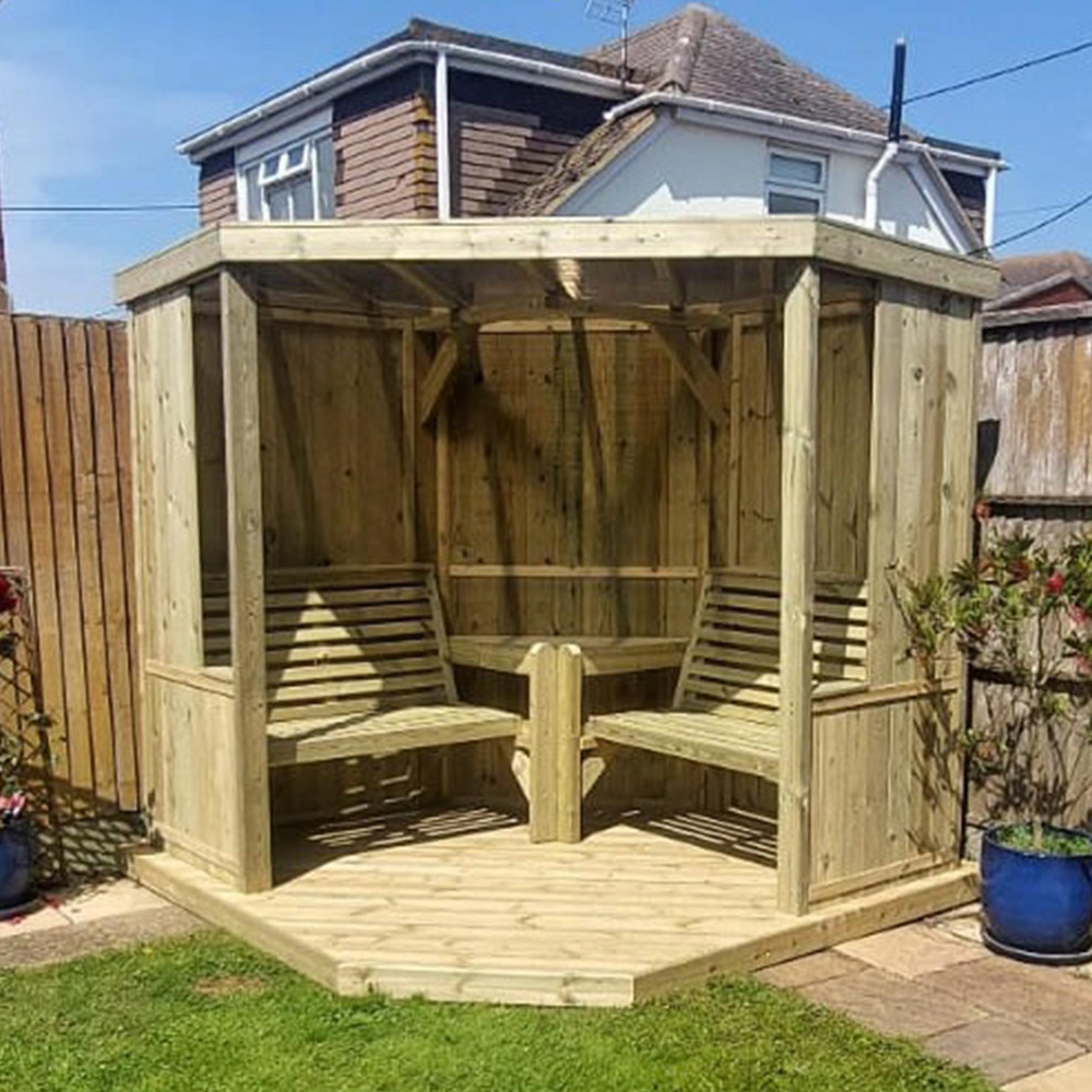 Four Seasons Garden Room - Timber Wood - With Decking