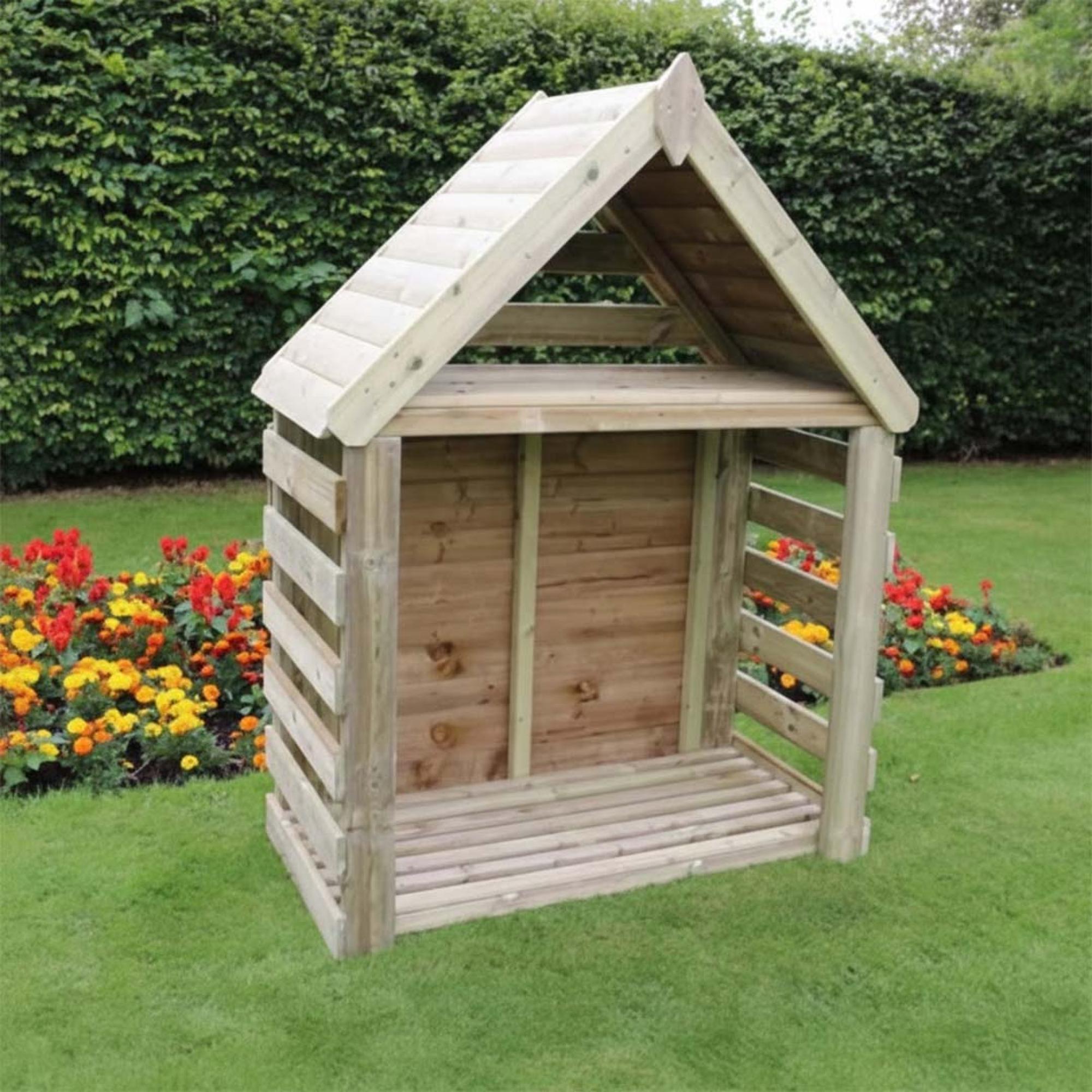 Gawsworth Garden Log Store - Timber Wood