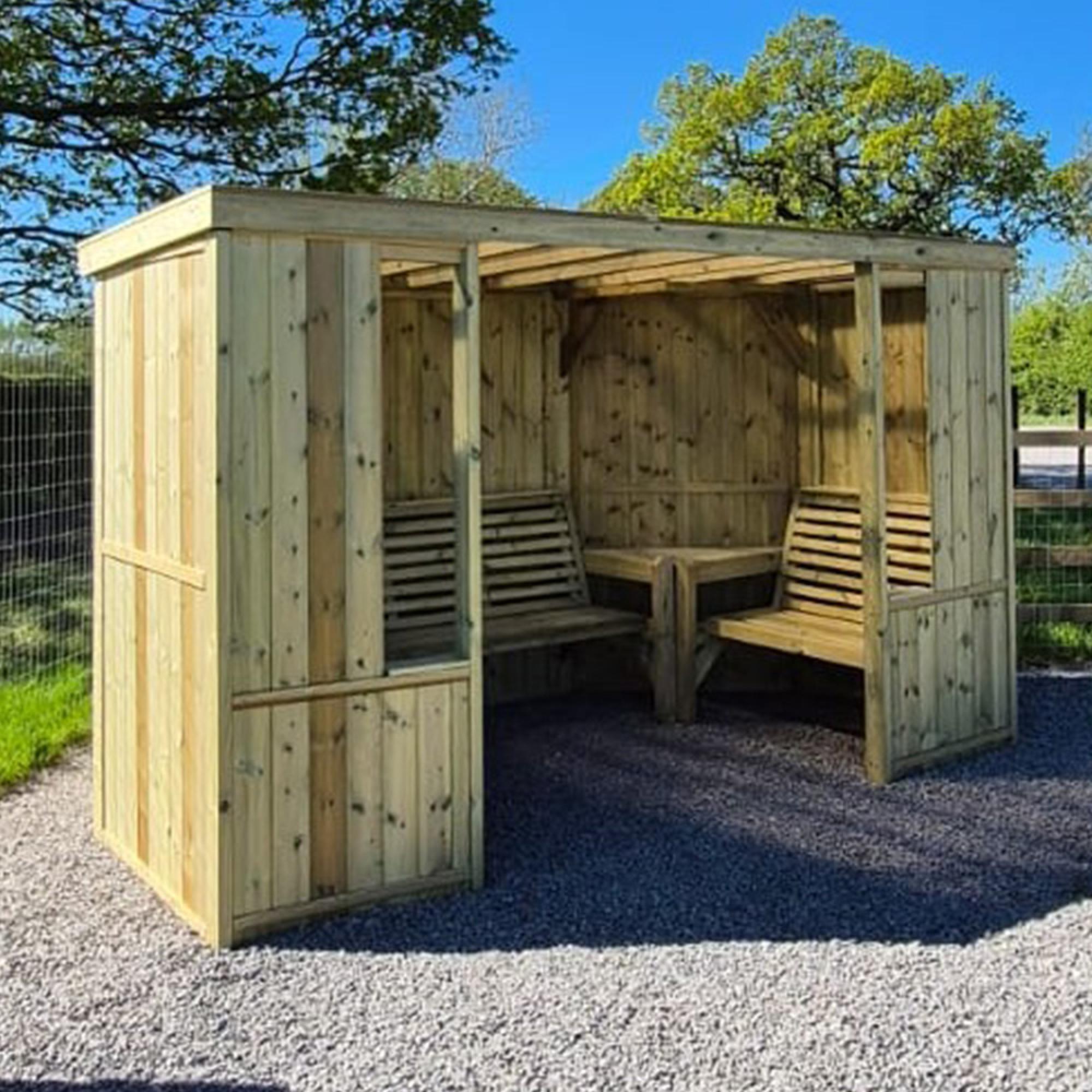 Riviera Enclosed Garden Room - Timber Wood