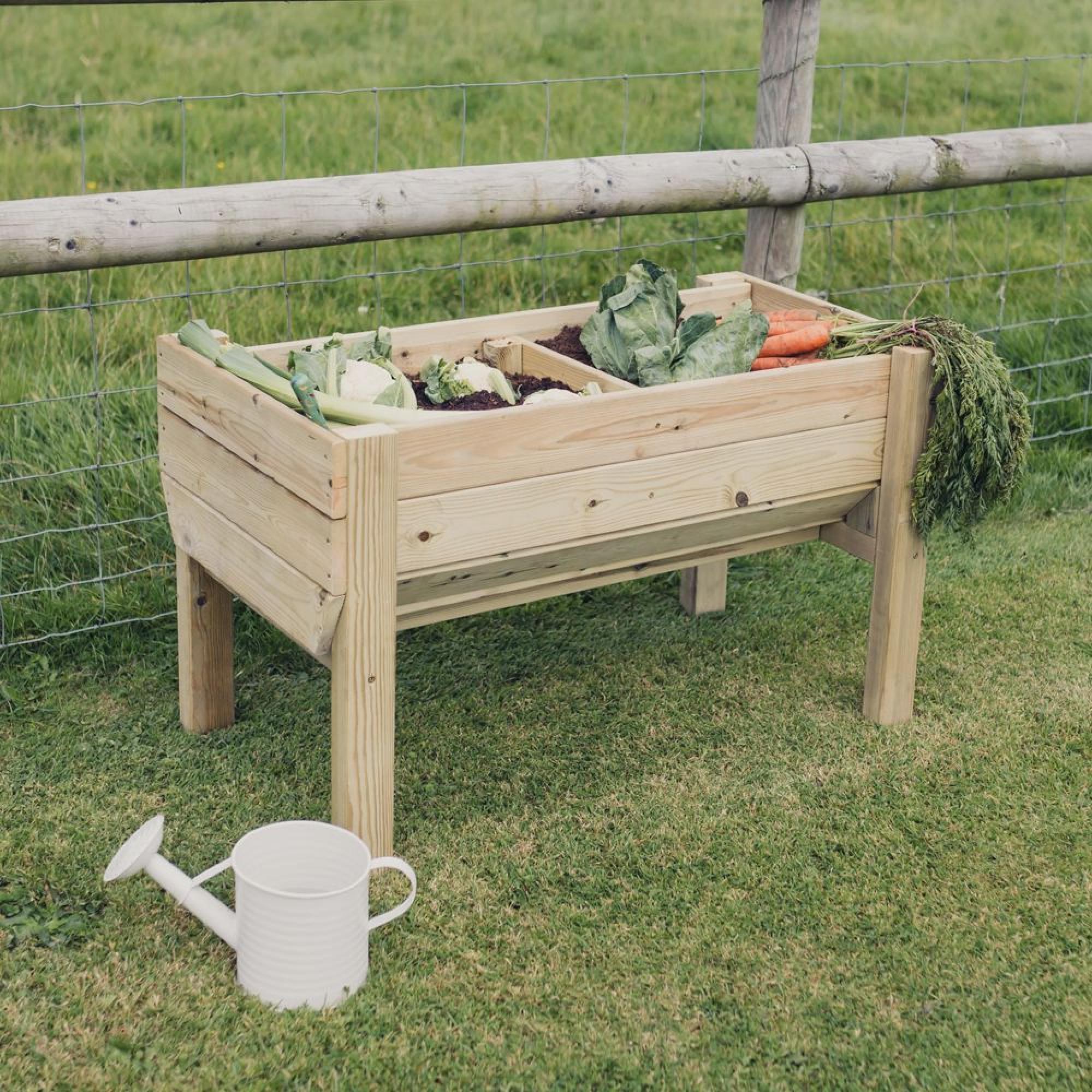 Garden Veg Trug Planter - Raised - Timber Wood