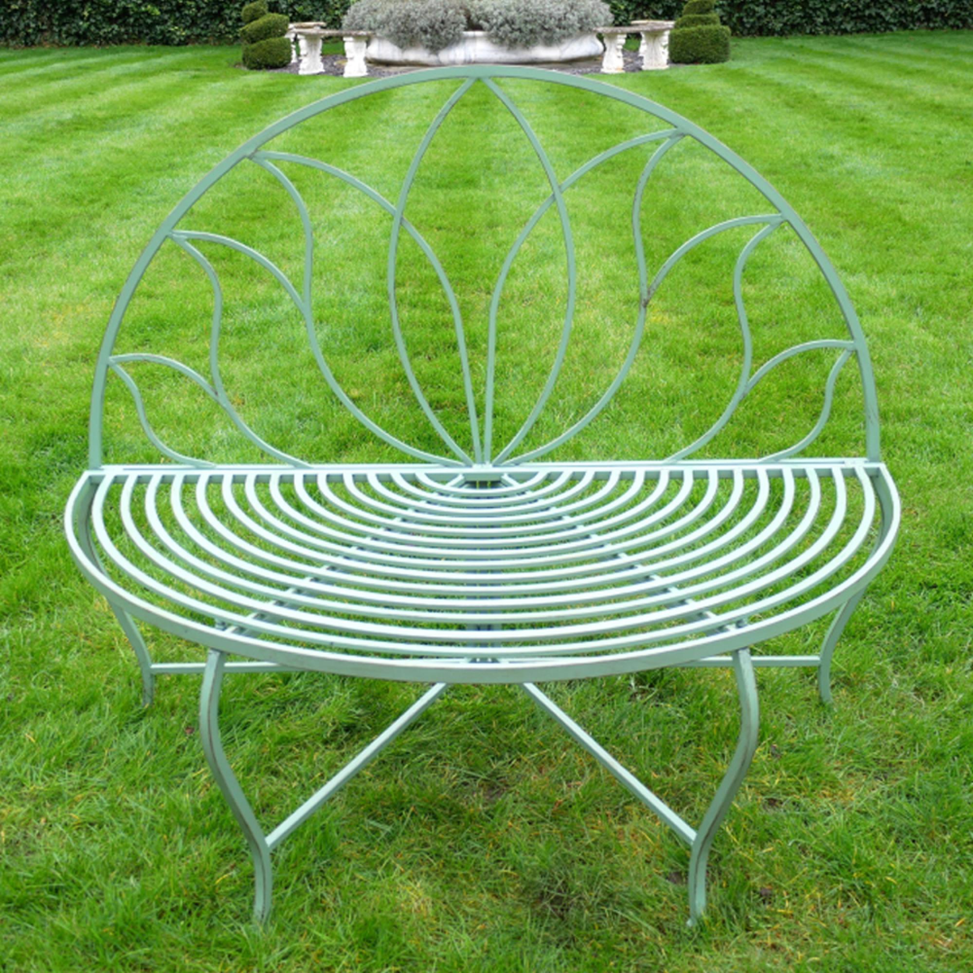 Levi Garden Bench - Green - Metal