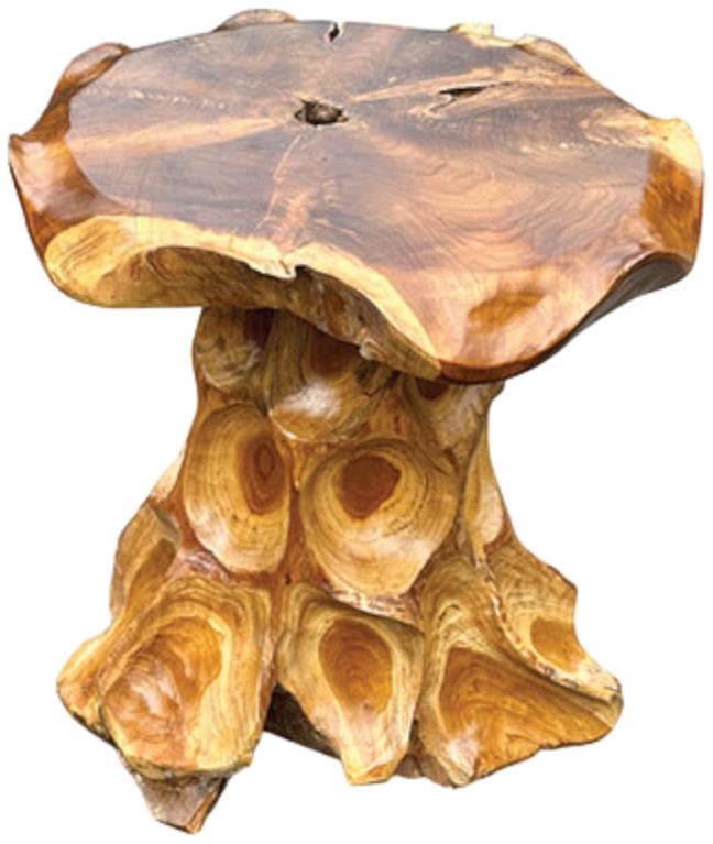 Lombok Lamp Table - Mushroom