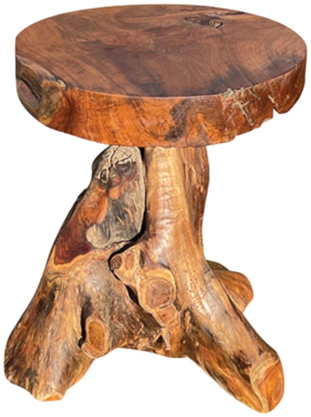 Teak Root Side Table - Round