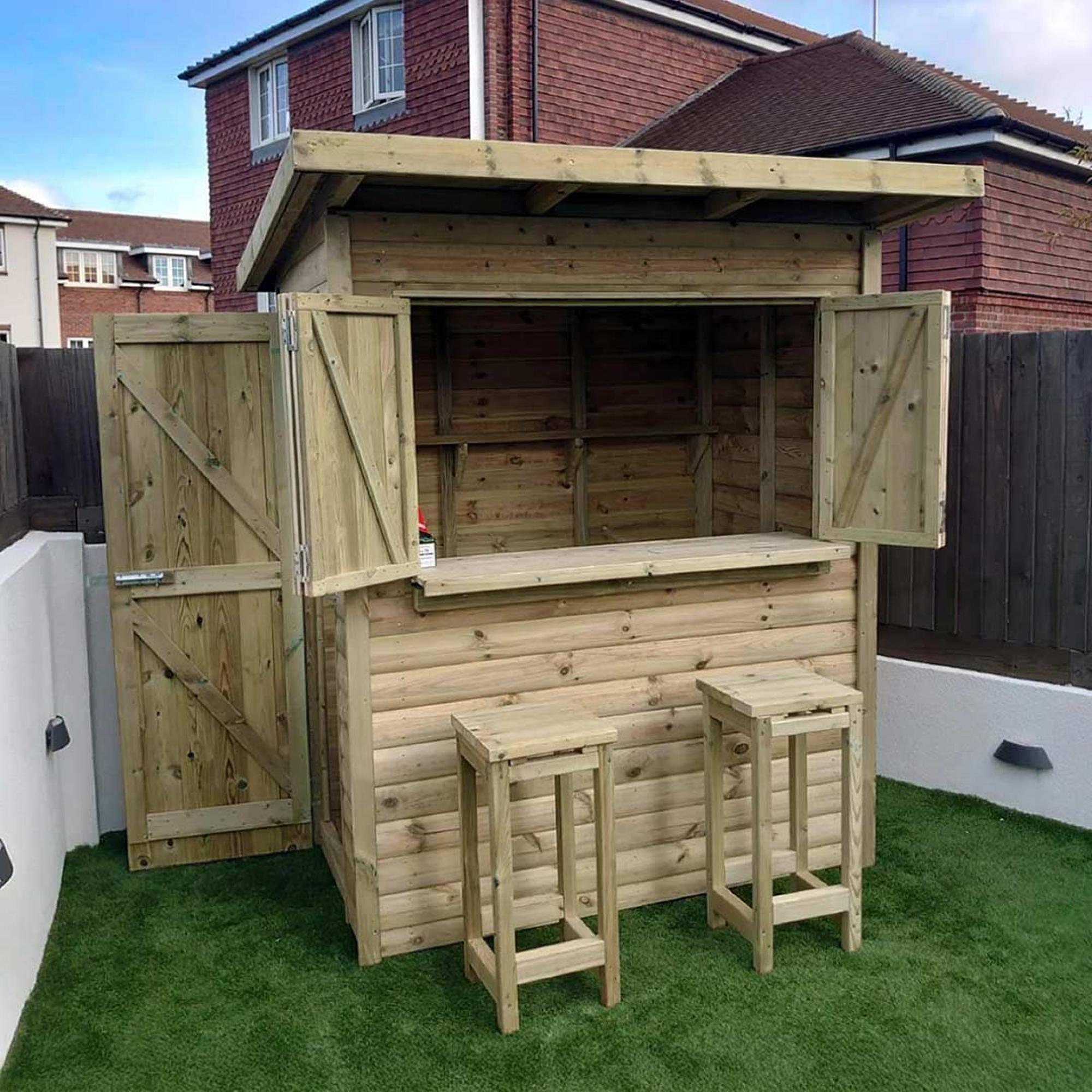 Castleton Garden Bar - Timber Wood
