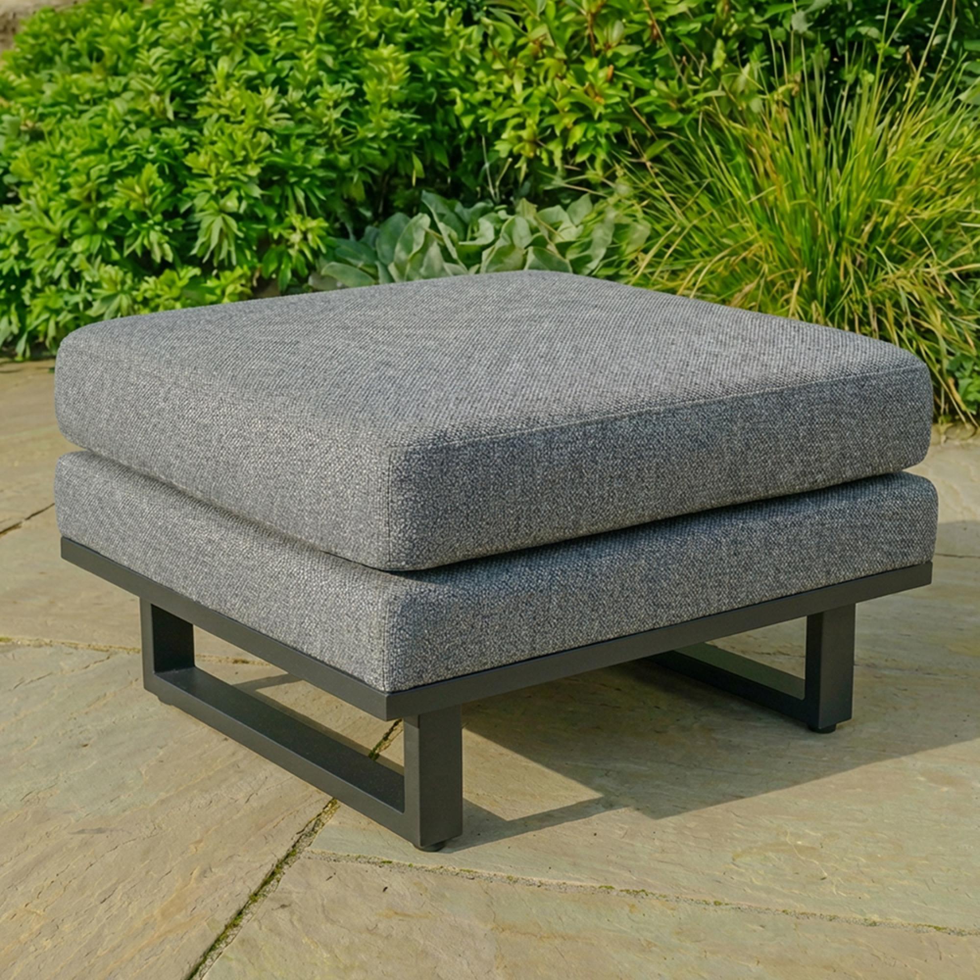 Ethos Garden Footstool - Zinc Grey