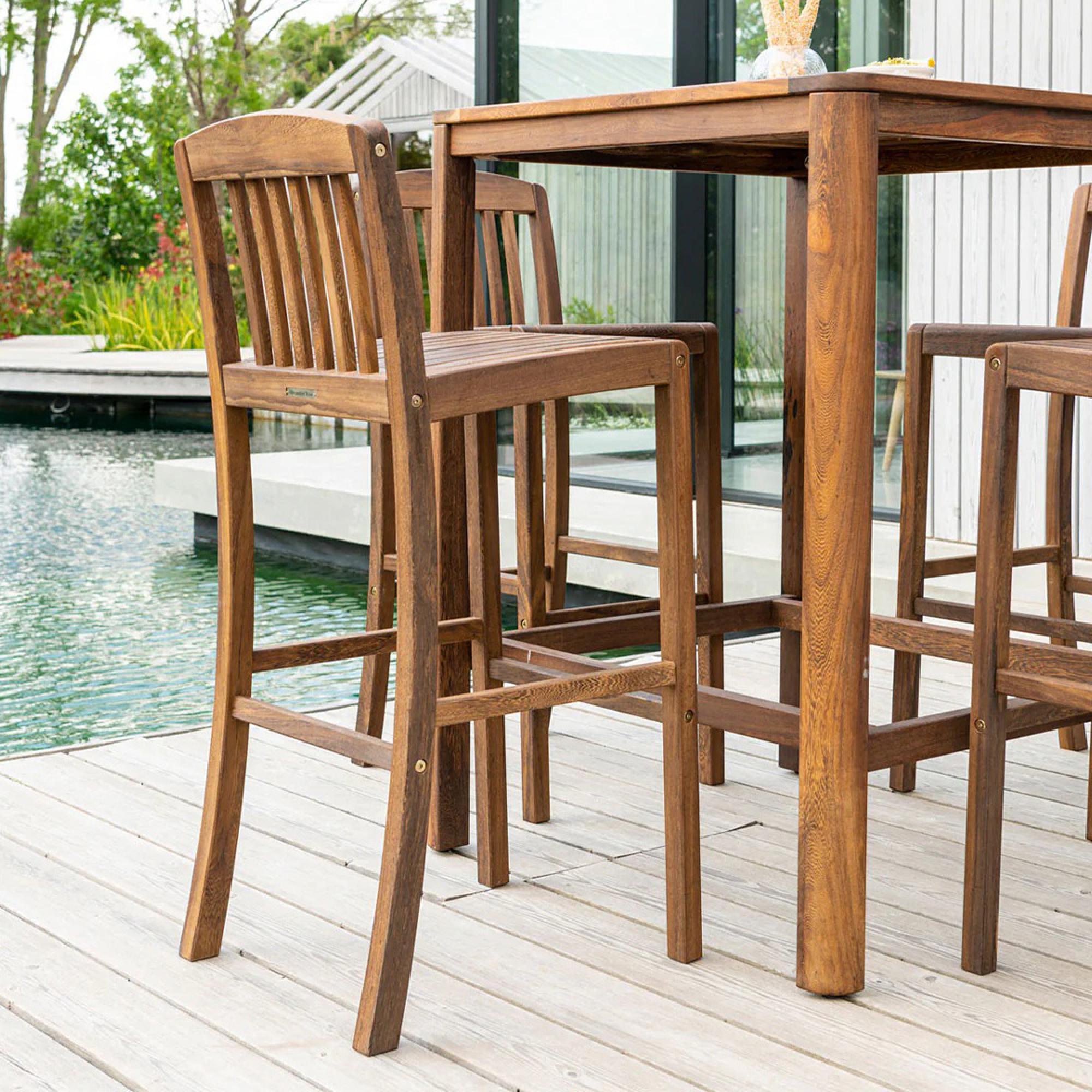 Bolney Barstool - Garden - Acacia Wood