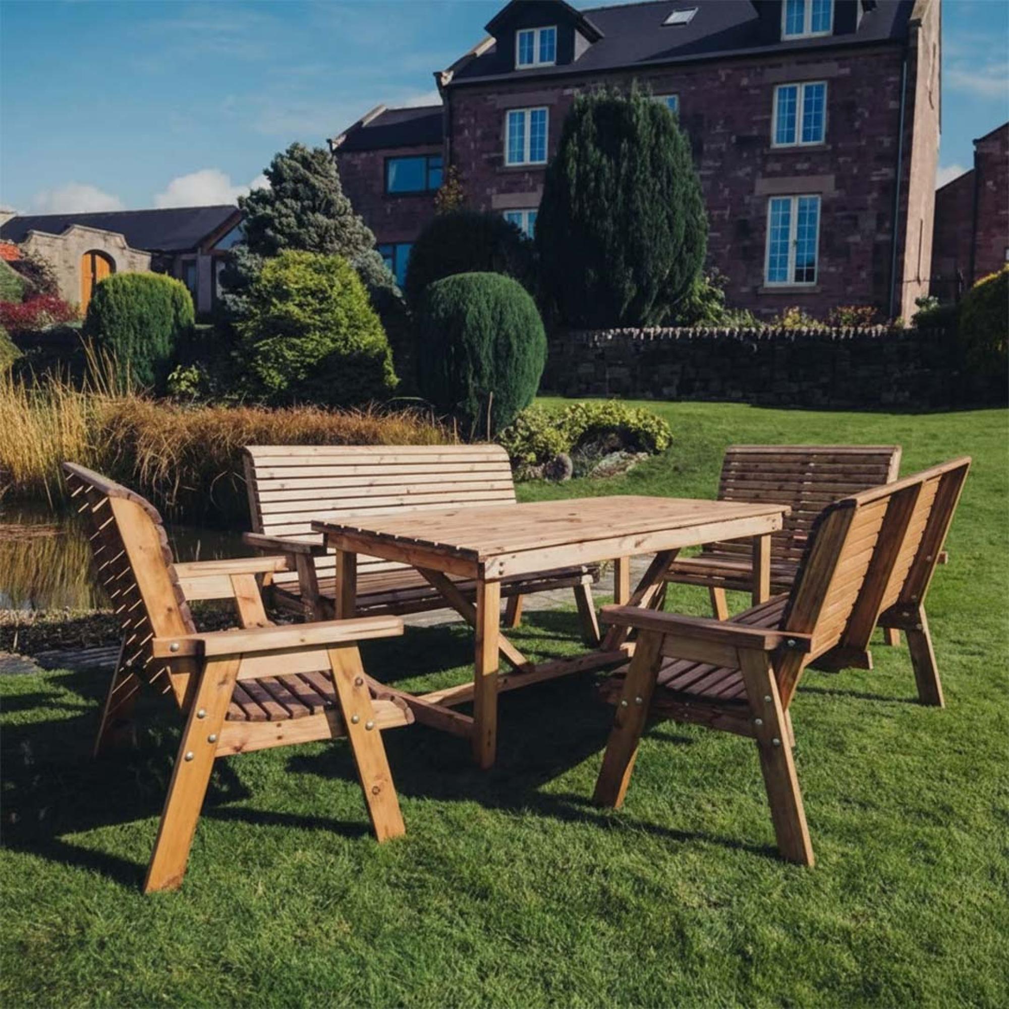 Garden Dining Set - 10 Seater - Redwood