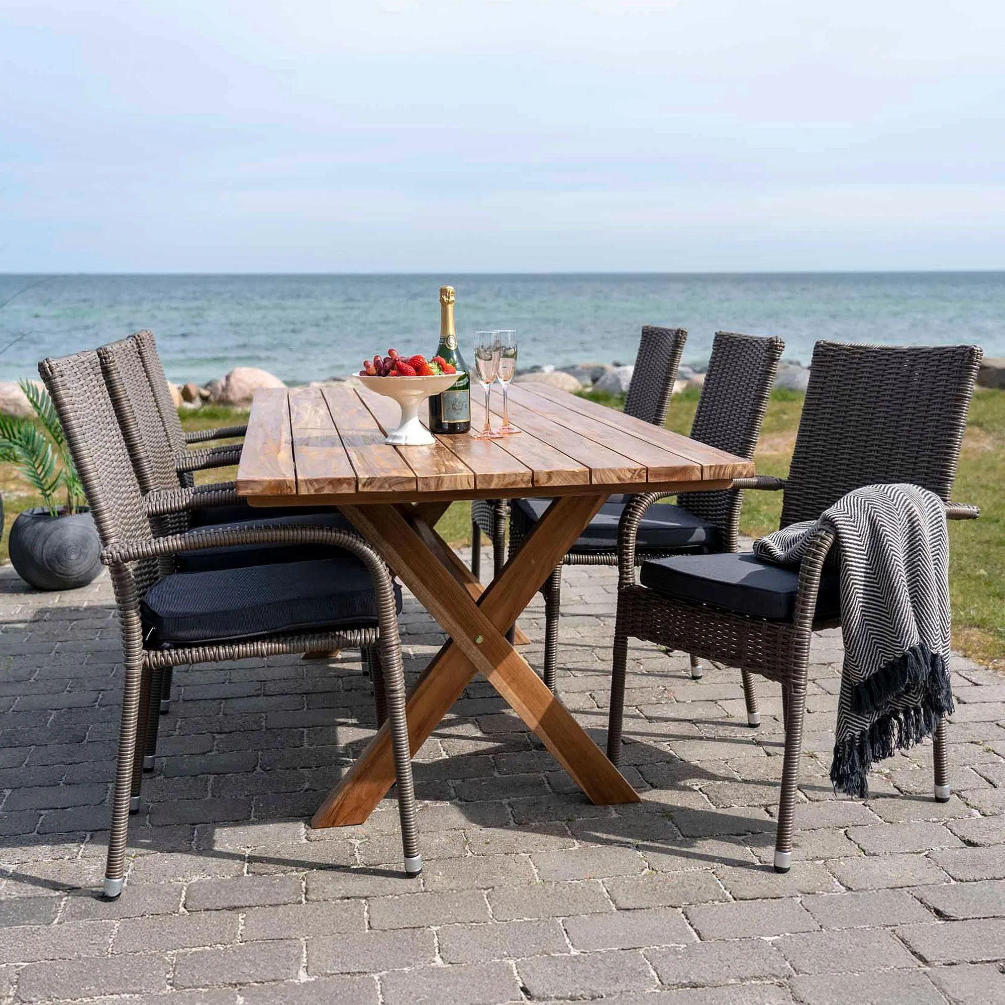 Murcia Garden Dining Table - 8 Seater - Teak Wood - 200cm