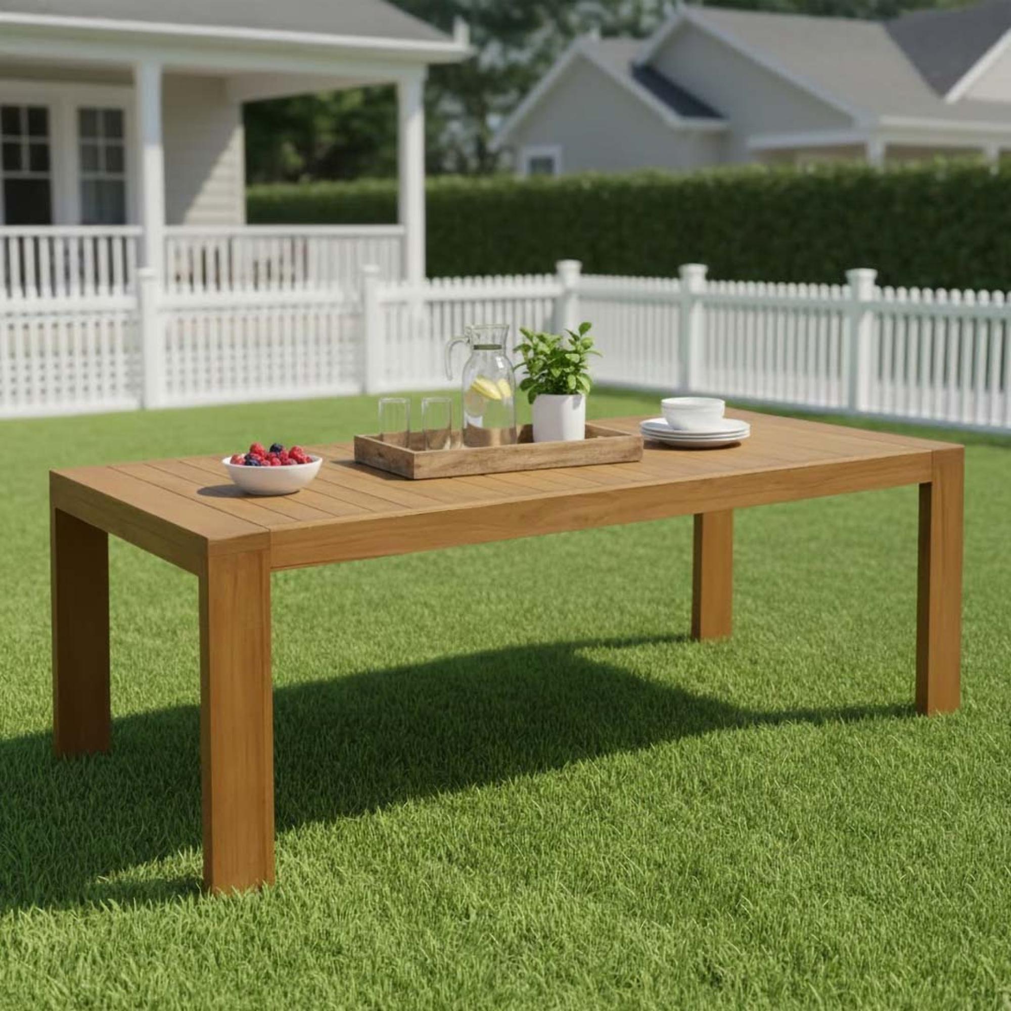 Radley Outdoor Dining Table Large Antique Wash Teak Wood