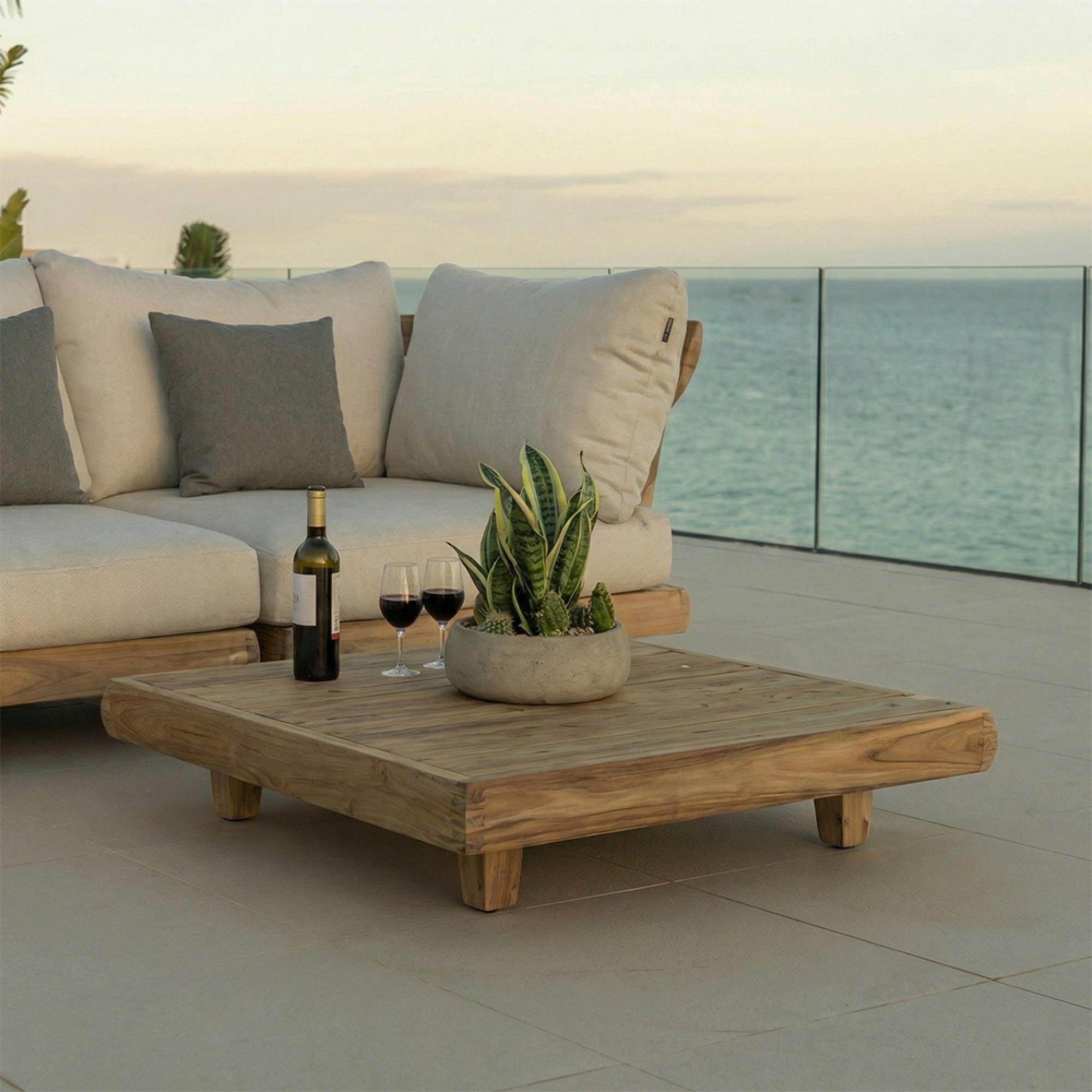 Sorrento Garden Coffee Table -  Square - Teak Wood
