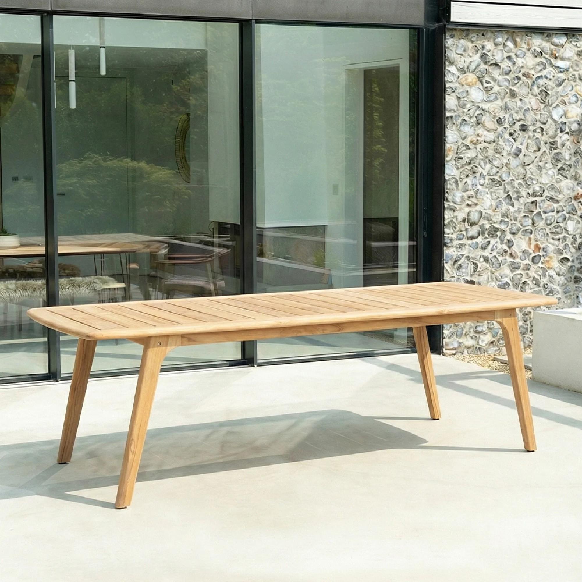 Dana Garden Dining Table - 12 Seater - 270cm - Teak Wood