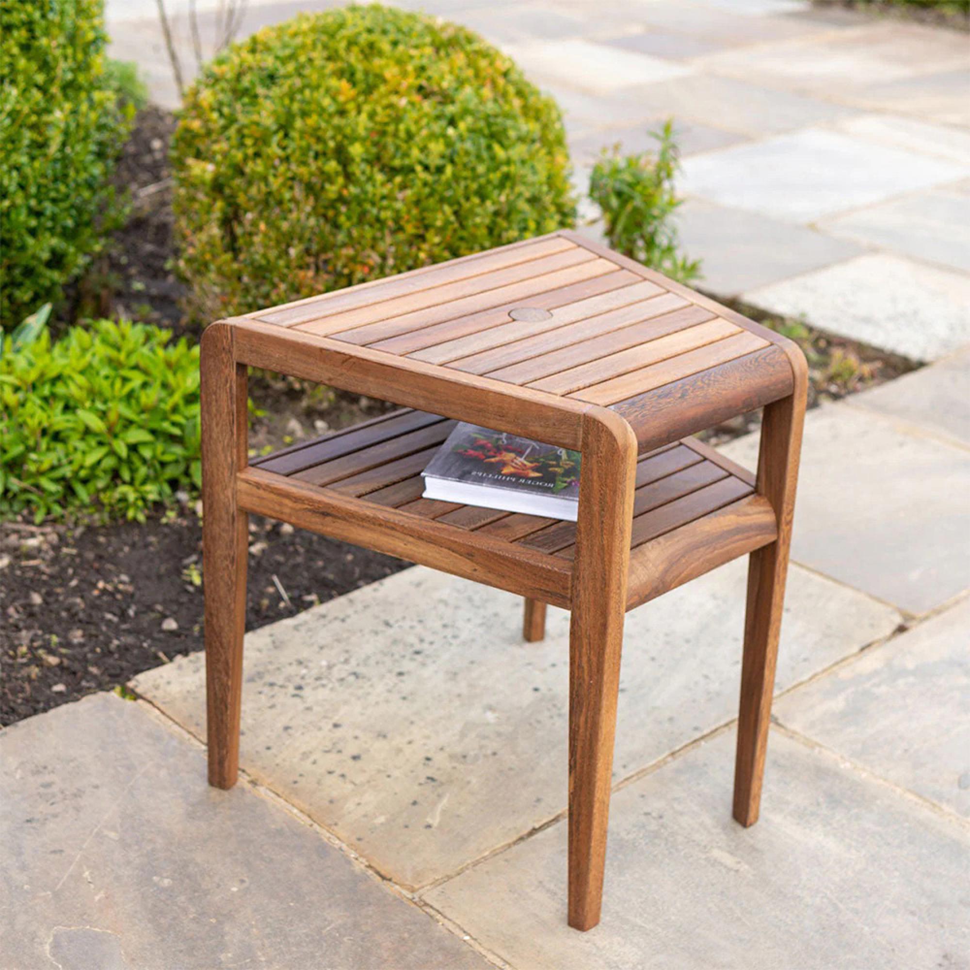 Bolney Companion Table - Garden - Acacia Wood