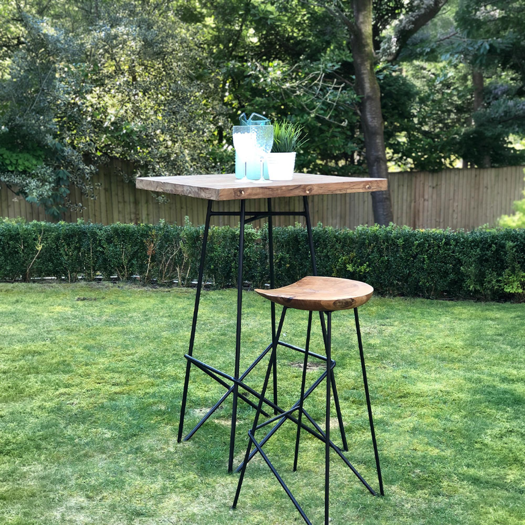 Belfort Bar Table - Teak Wood