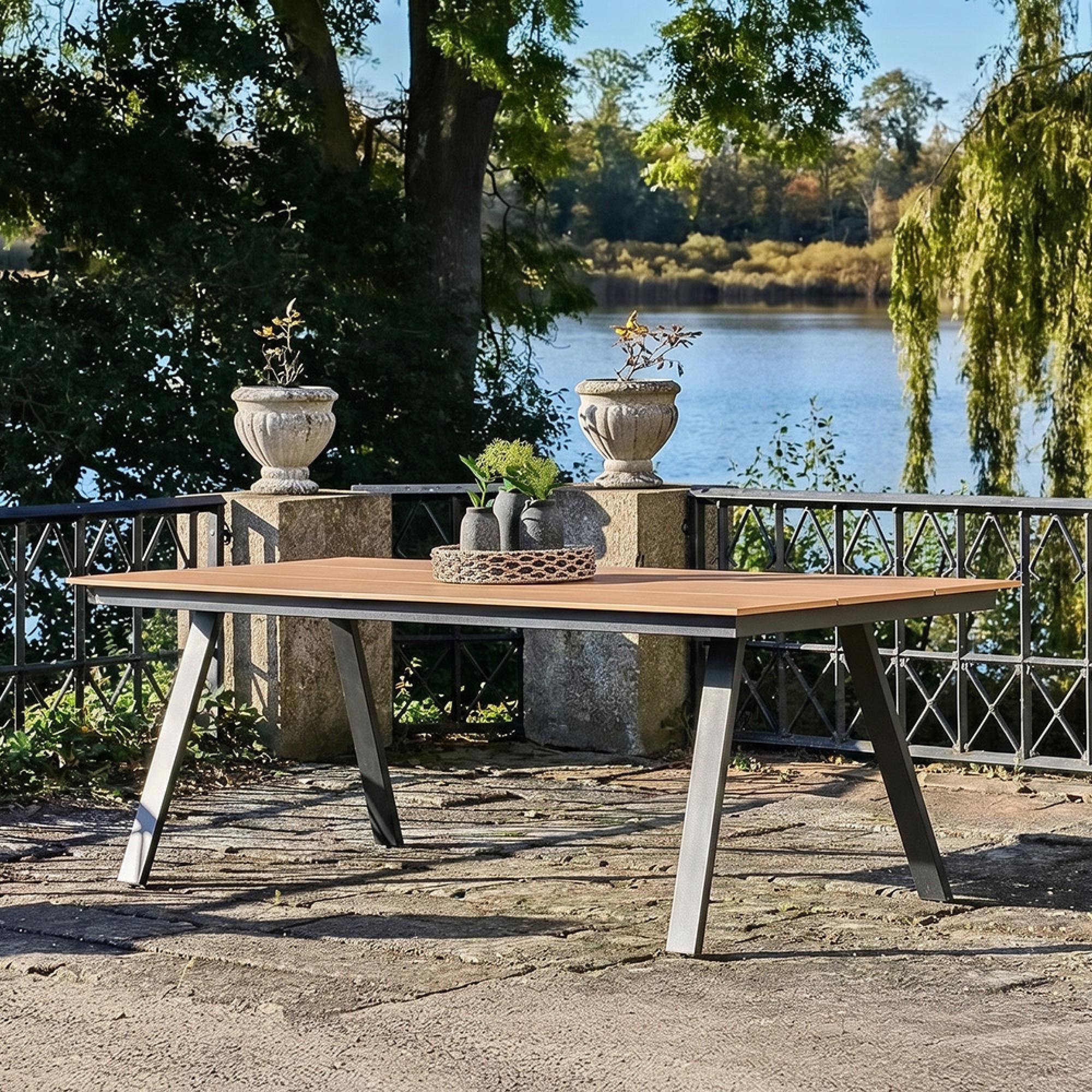 Toronto Garden Dining Table - 10 Seater - 220cm - Wood