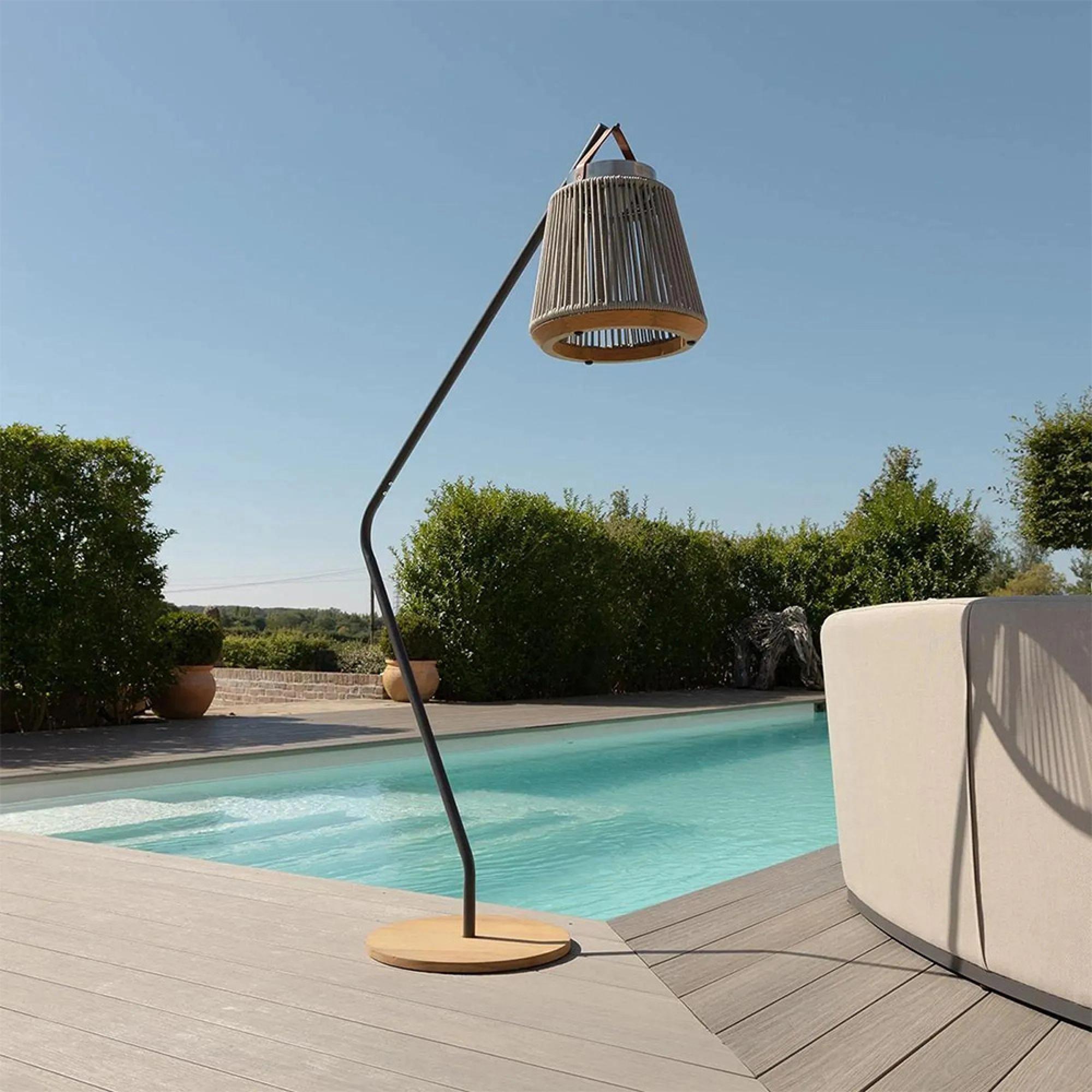 Athena Garden Light - Small - Solar - with Stand - Light Grey Stainless Steel